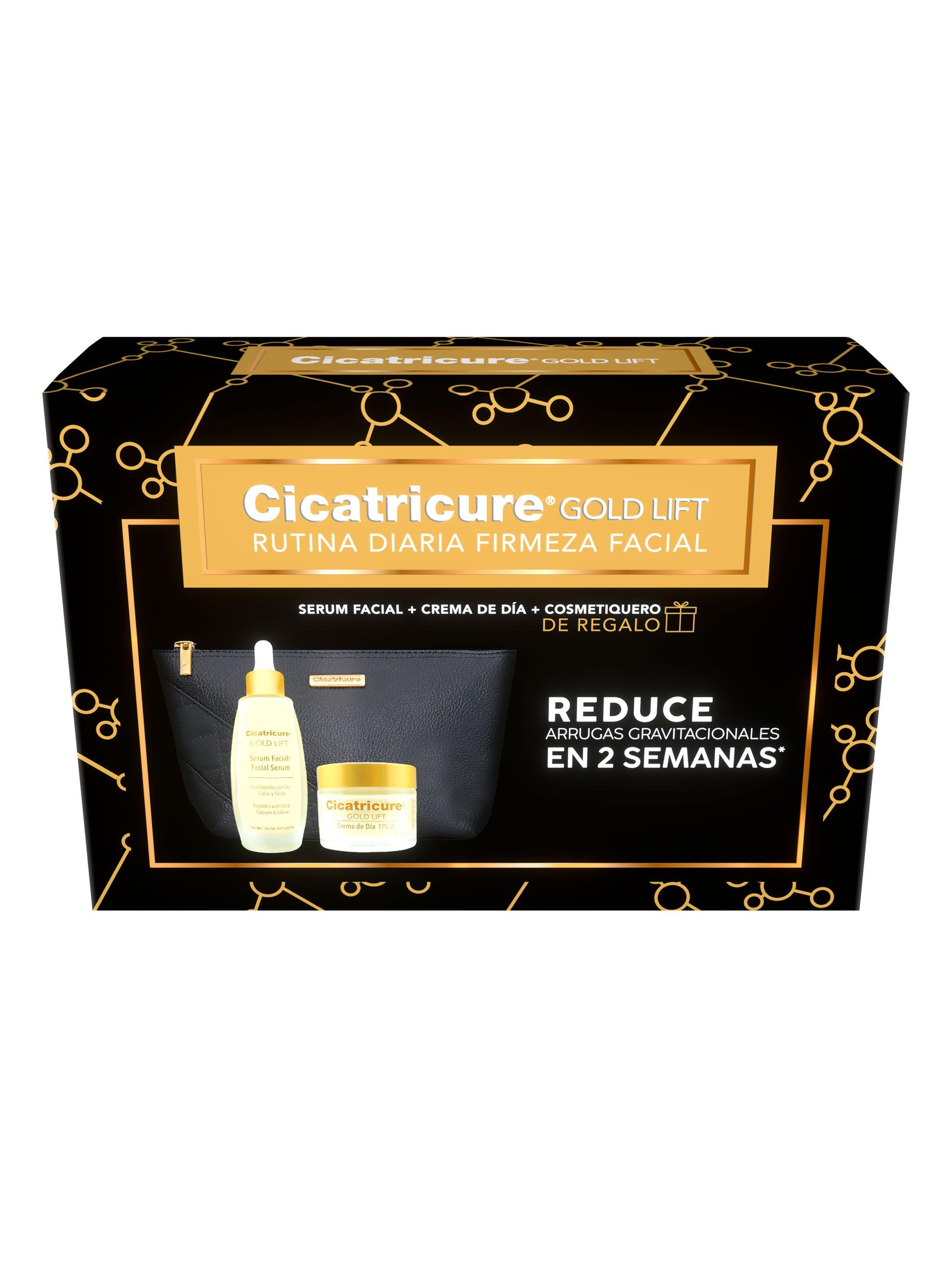 Set Cicatricure Gold Lift Crema Dia + Serum 27 ml + Cosmetiquero-0