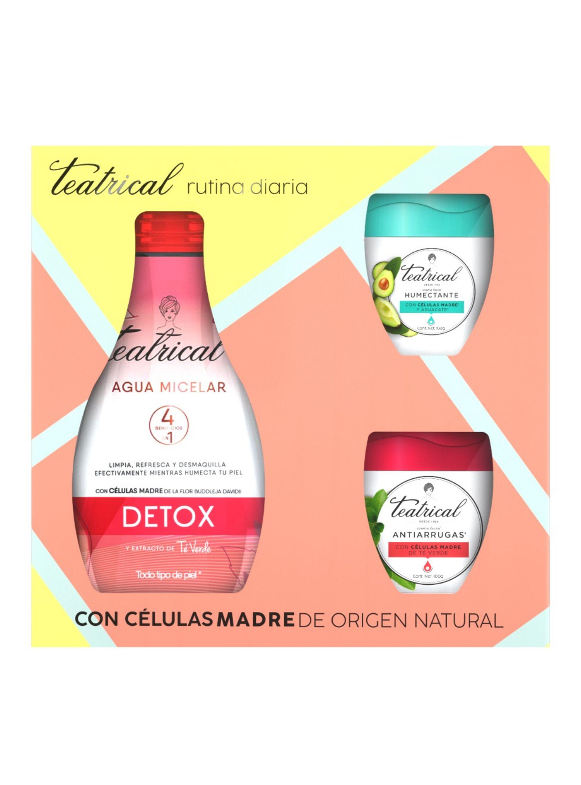 Pack Teatrical Agua Micelar 600 ml + Humectante 100 g + Antiarrugas 100 g-0
