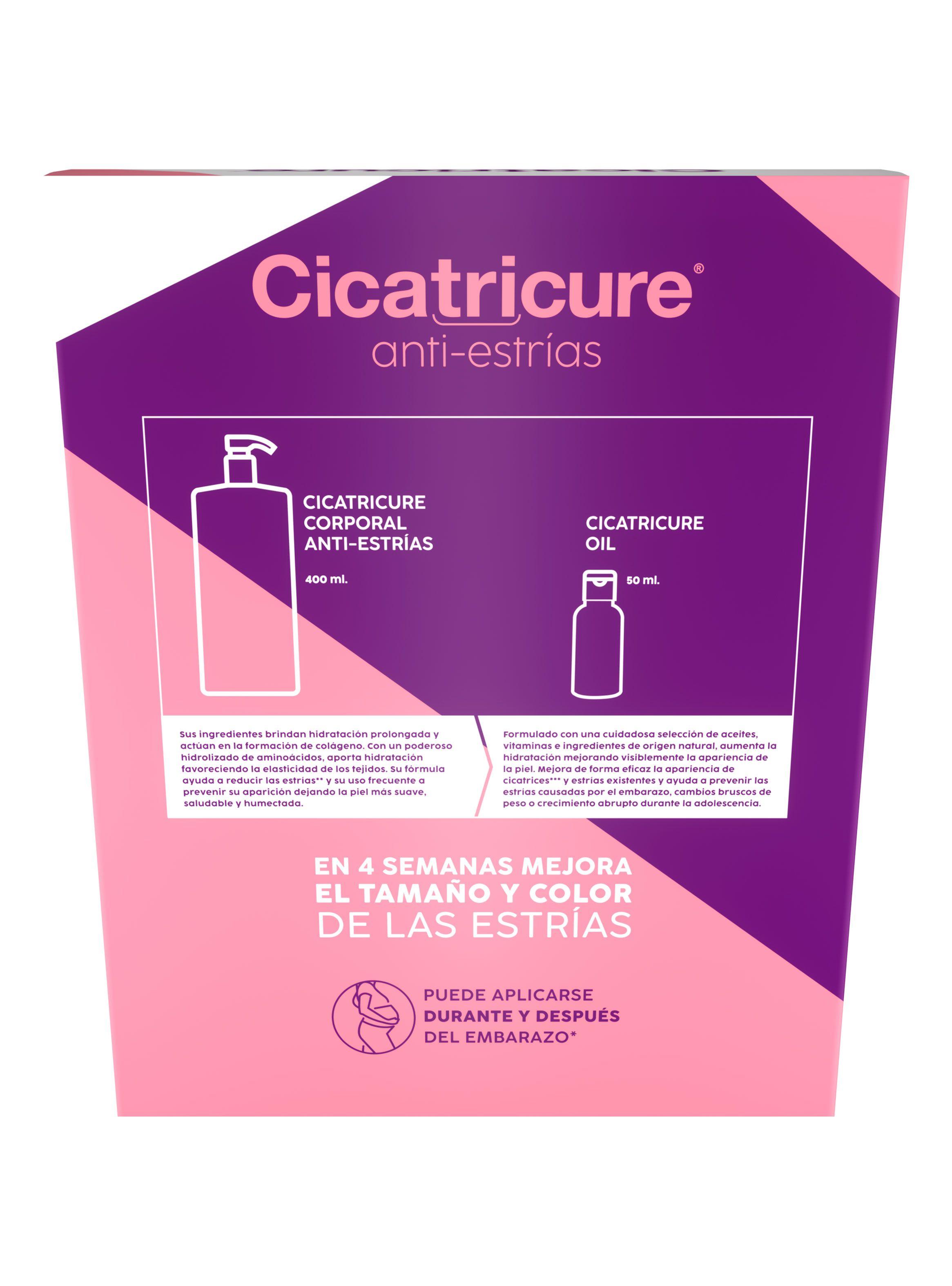 Set Cicatricure Hidratacion Intensiva Anti Estrias + Cicatricure Oil 50 ml-1