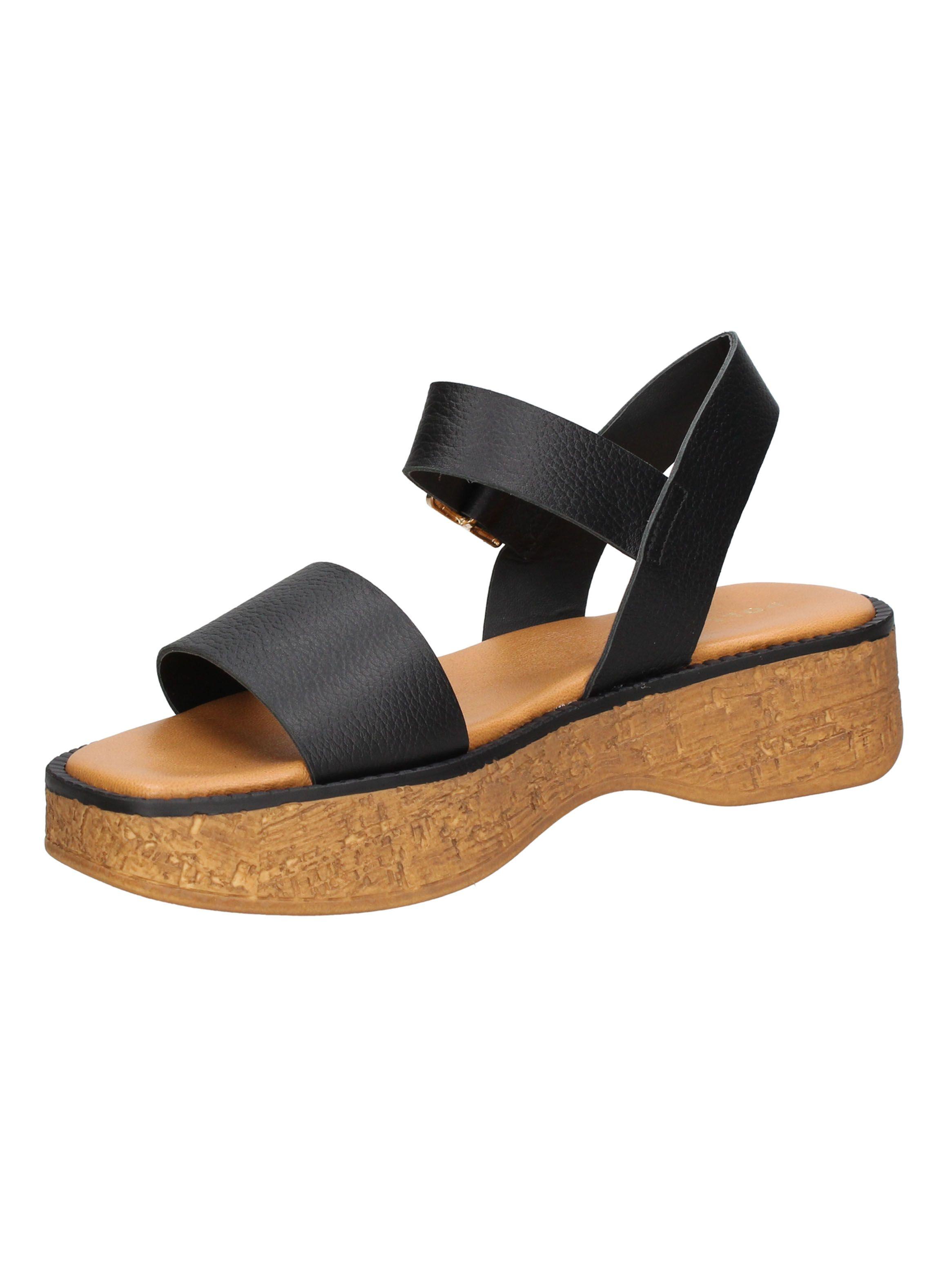 Sandalia I240 Cuero con Hebilla Mujer-3