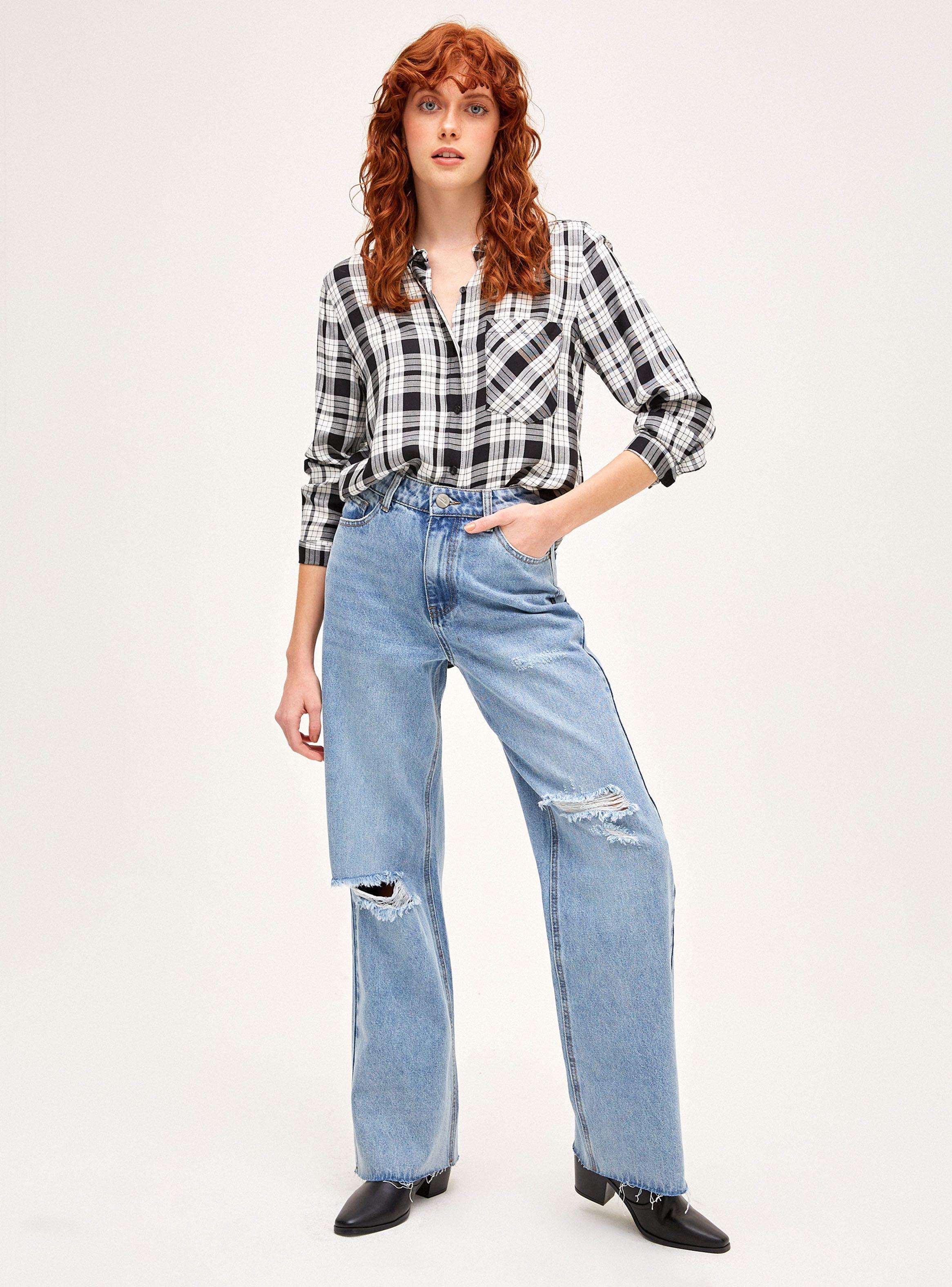 Jeans Tiro Alto Wide Leg-3