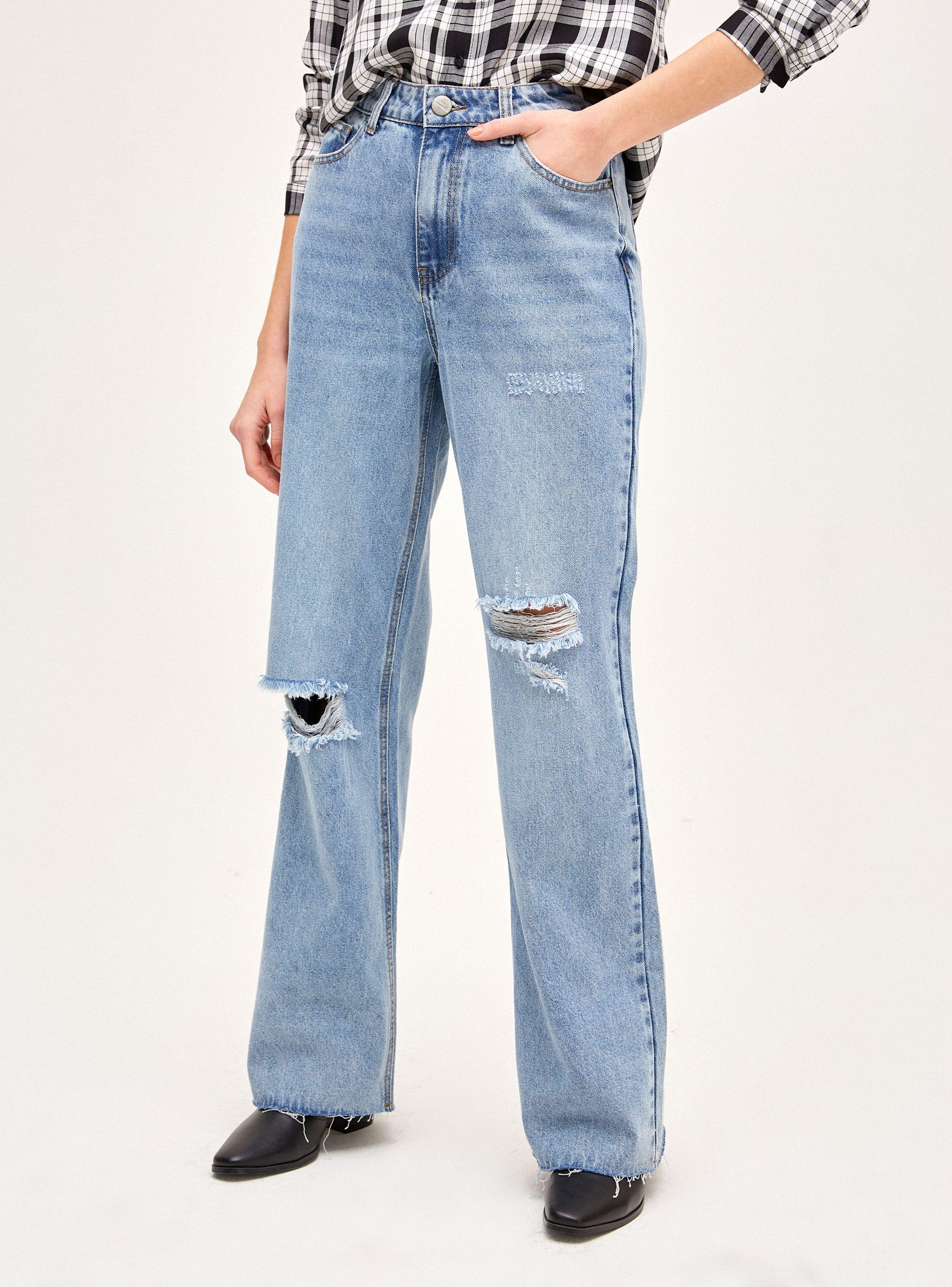 Jeans Tiro Alto Wide Leg-0