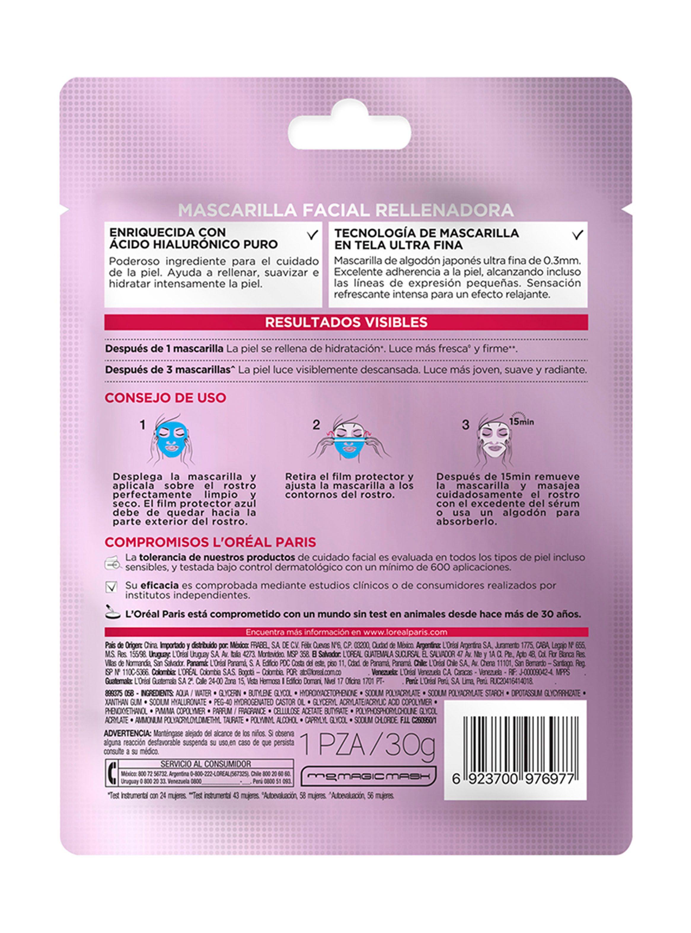 Set Mascarilla Rostro Hidratante Rellenadora + Revitalift Ácido Hialurónico-2