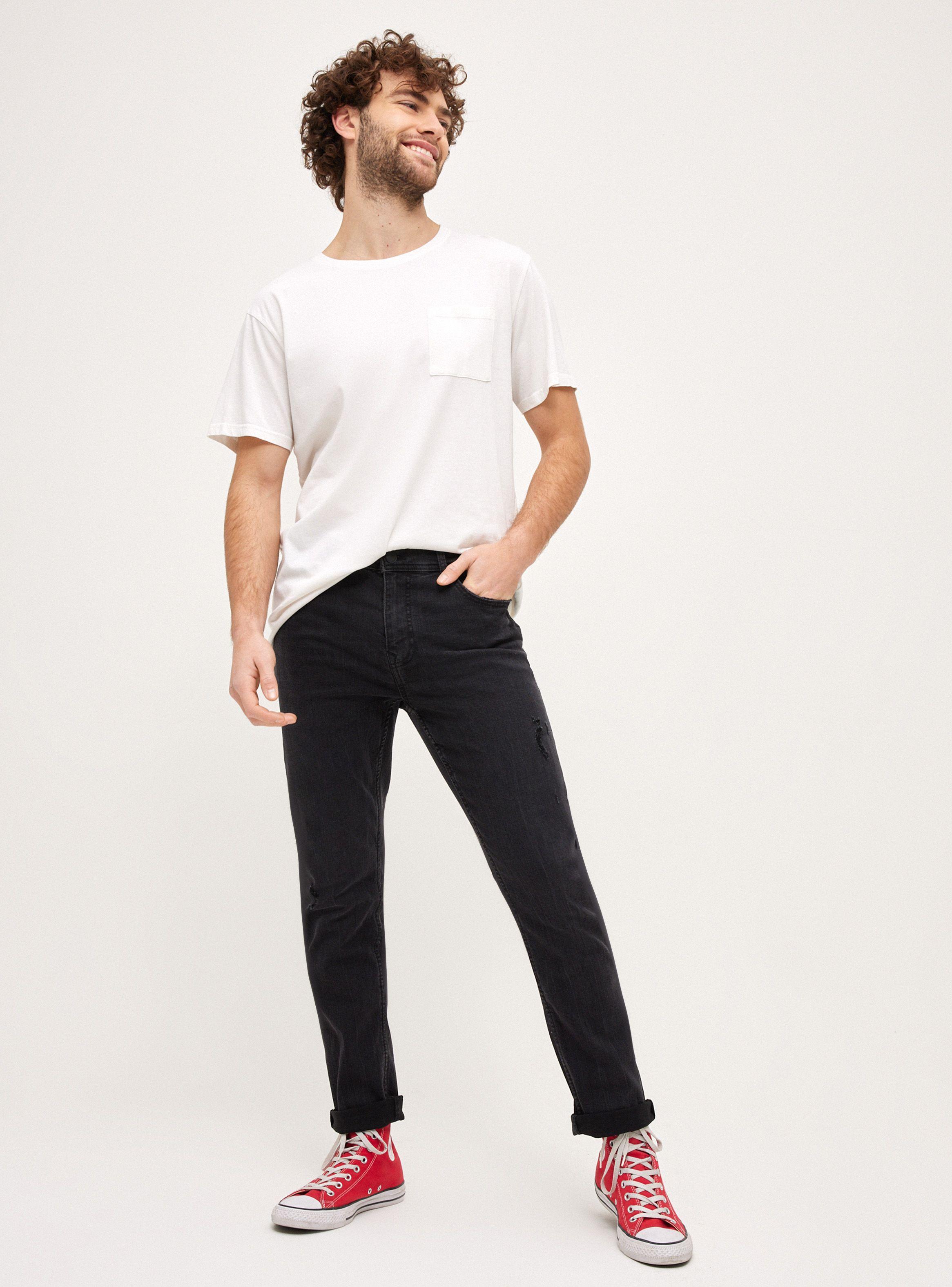 Jeans Rasguños Desgaste Skinny Fit-3
