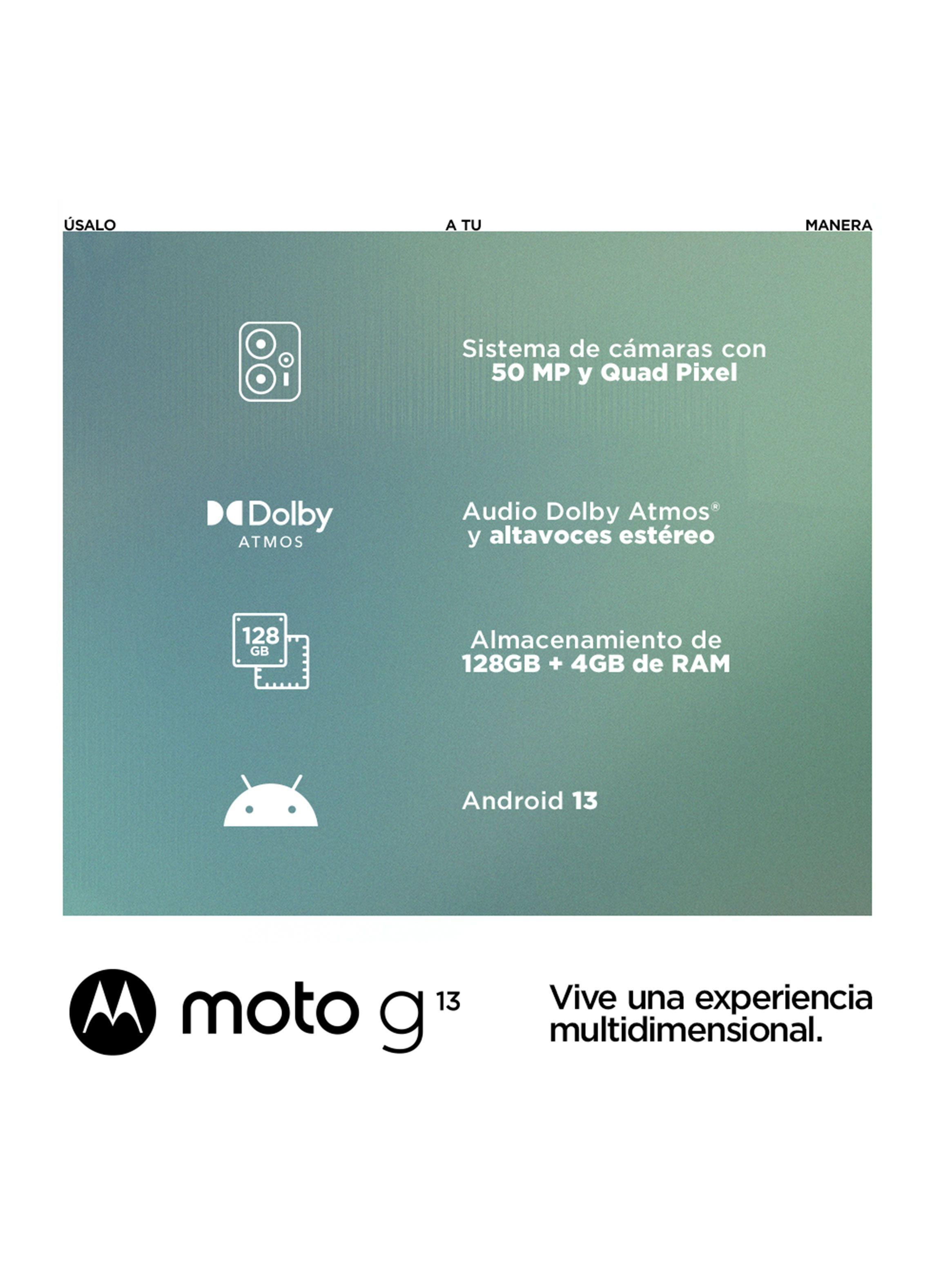 Smartphone Moto G13 128GB 6.5" Azul Liberado-3