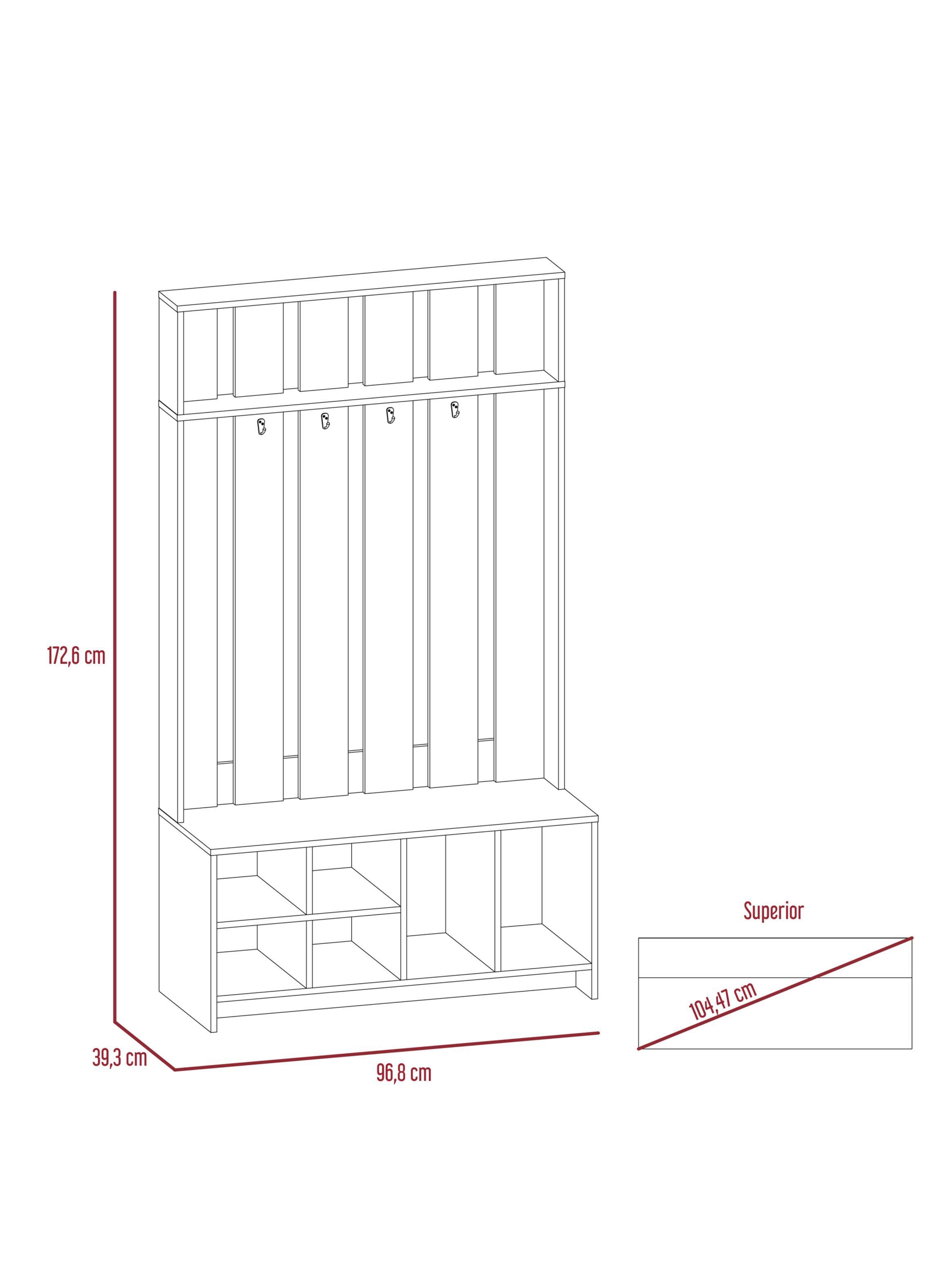 Mueble Recibidor Beijing Wengue-1