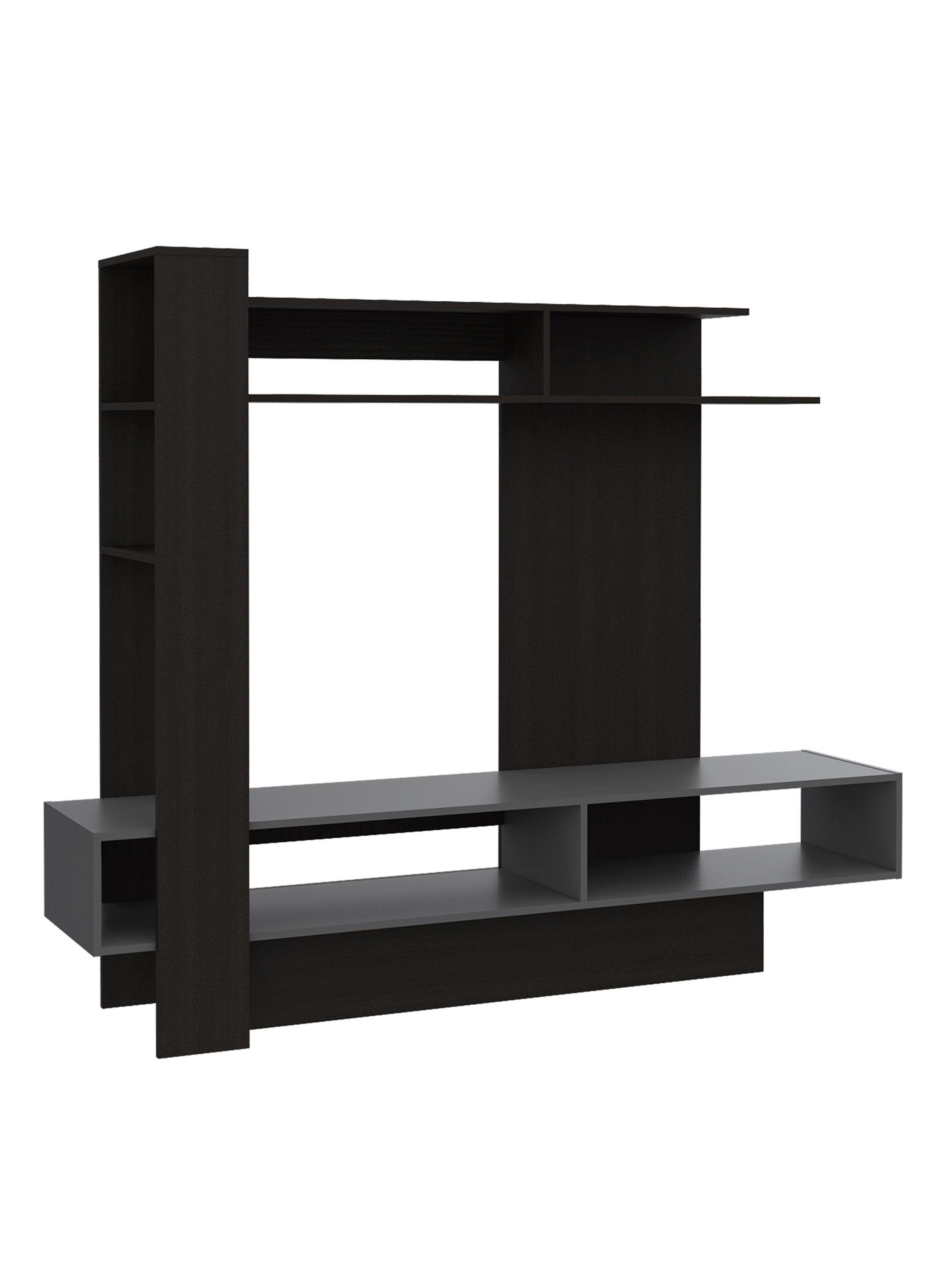 Estante Flamenco Tv 60" Wengue-Plomo-2