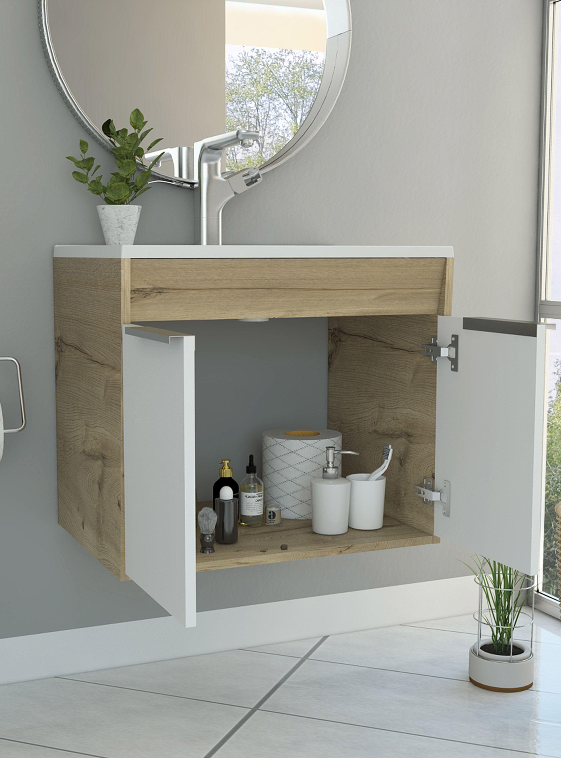 Mueble Lavamanos Carter 60 Flotante Duna-Blanco-5