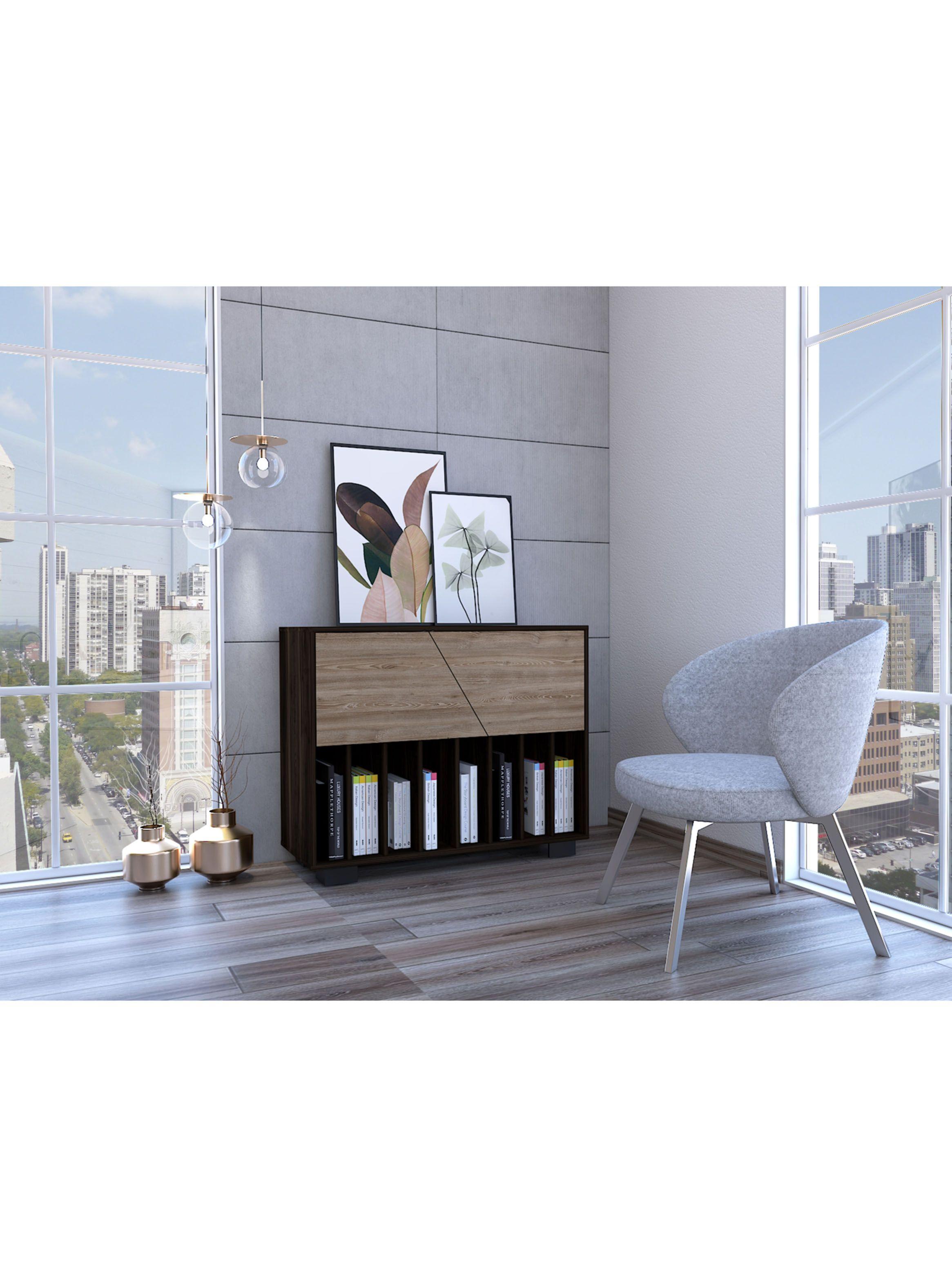 Mueble Funcional Fraktal Habano-Miel-0