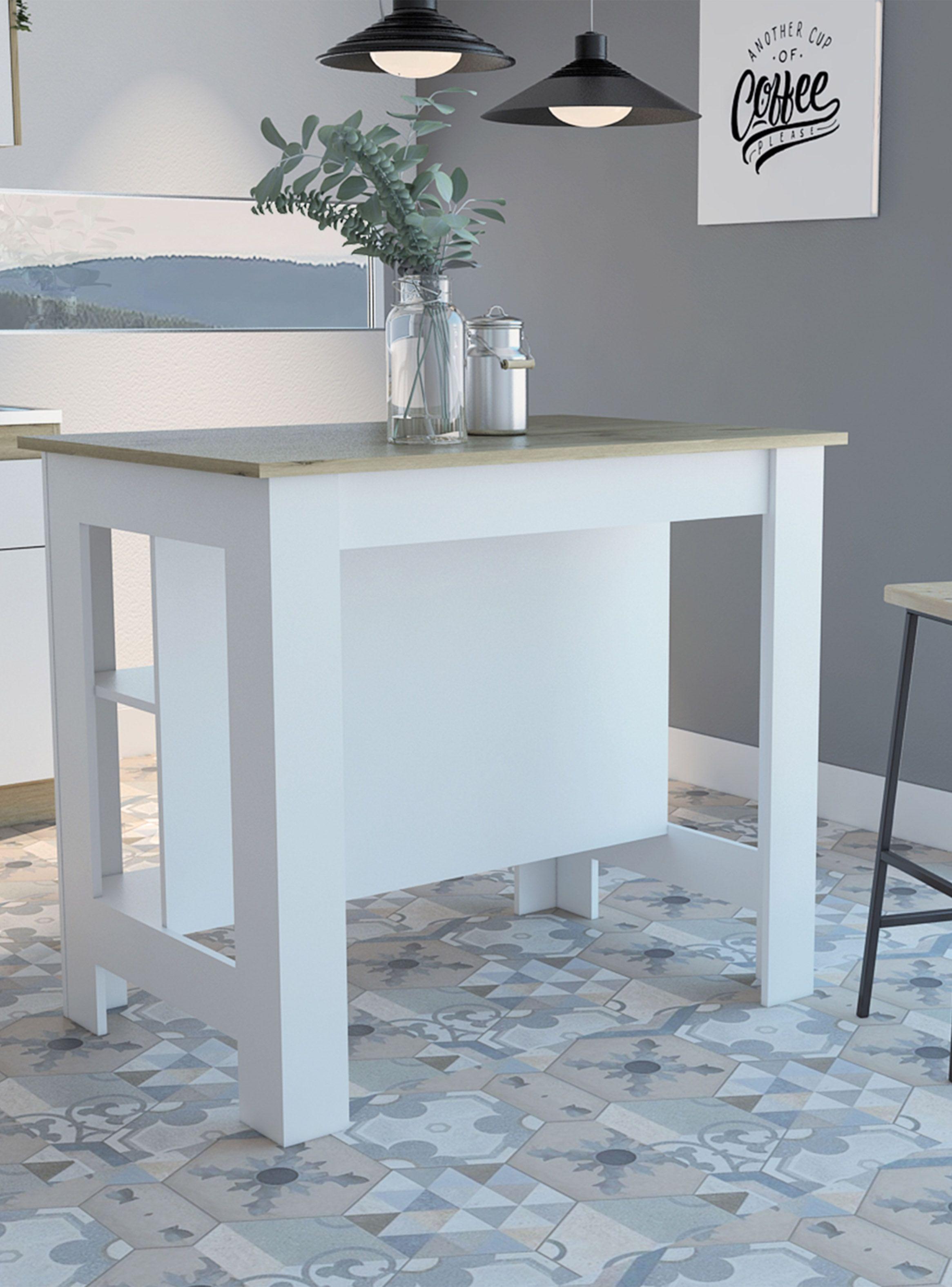 Mesa de Cocina Kitchen Blanco Nevado-5
