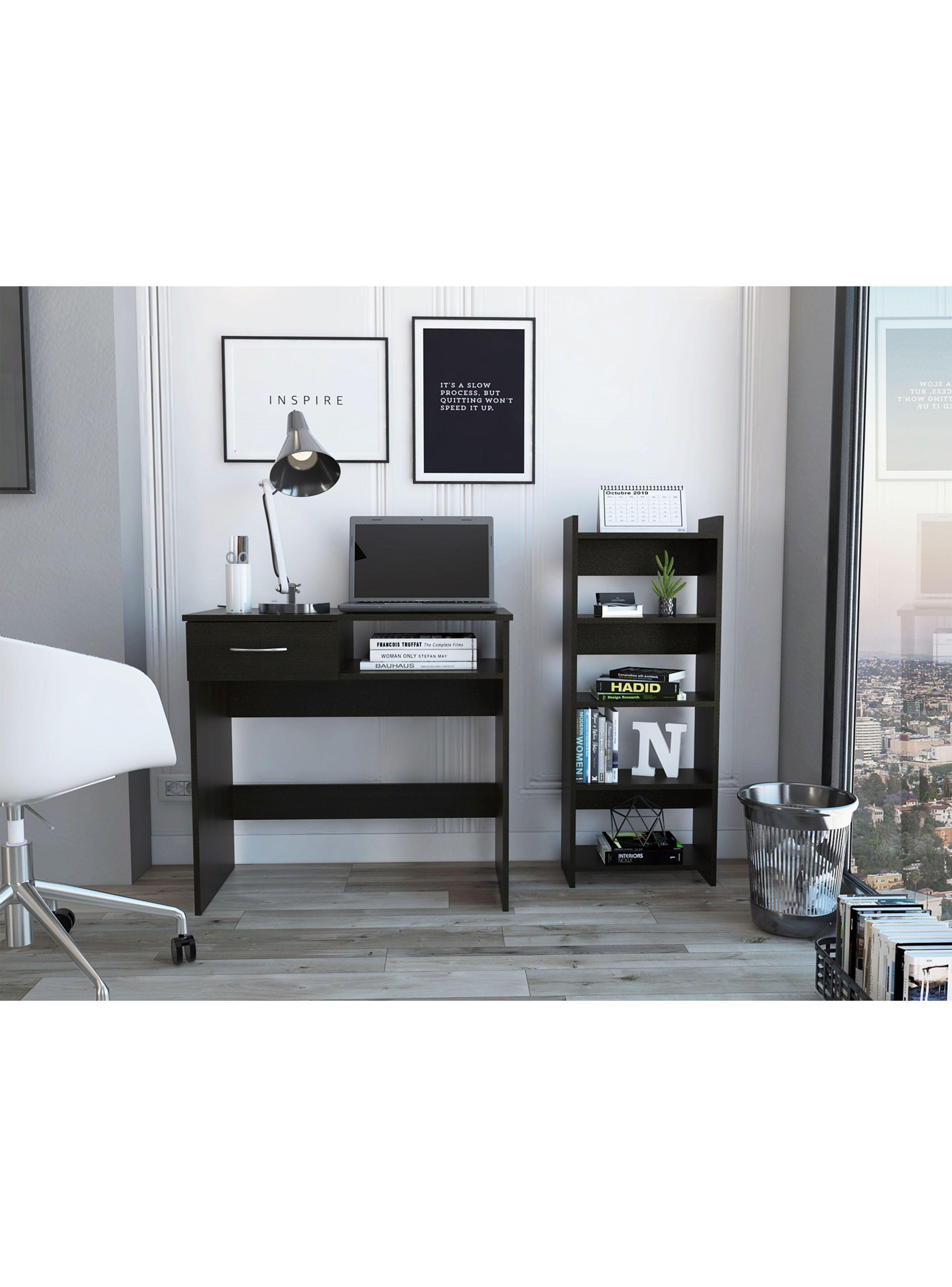 Combo Escritorio + Biblioteca Office 11 Wengue-4