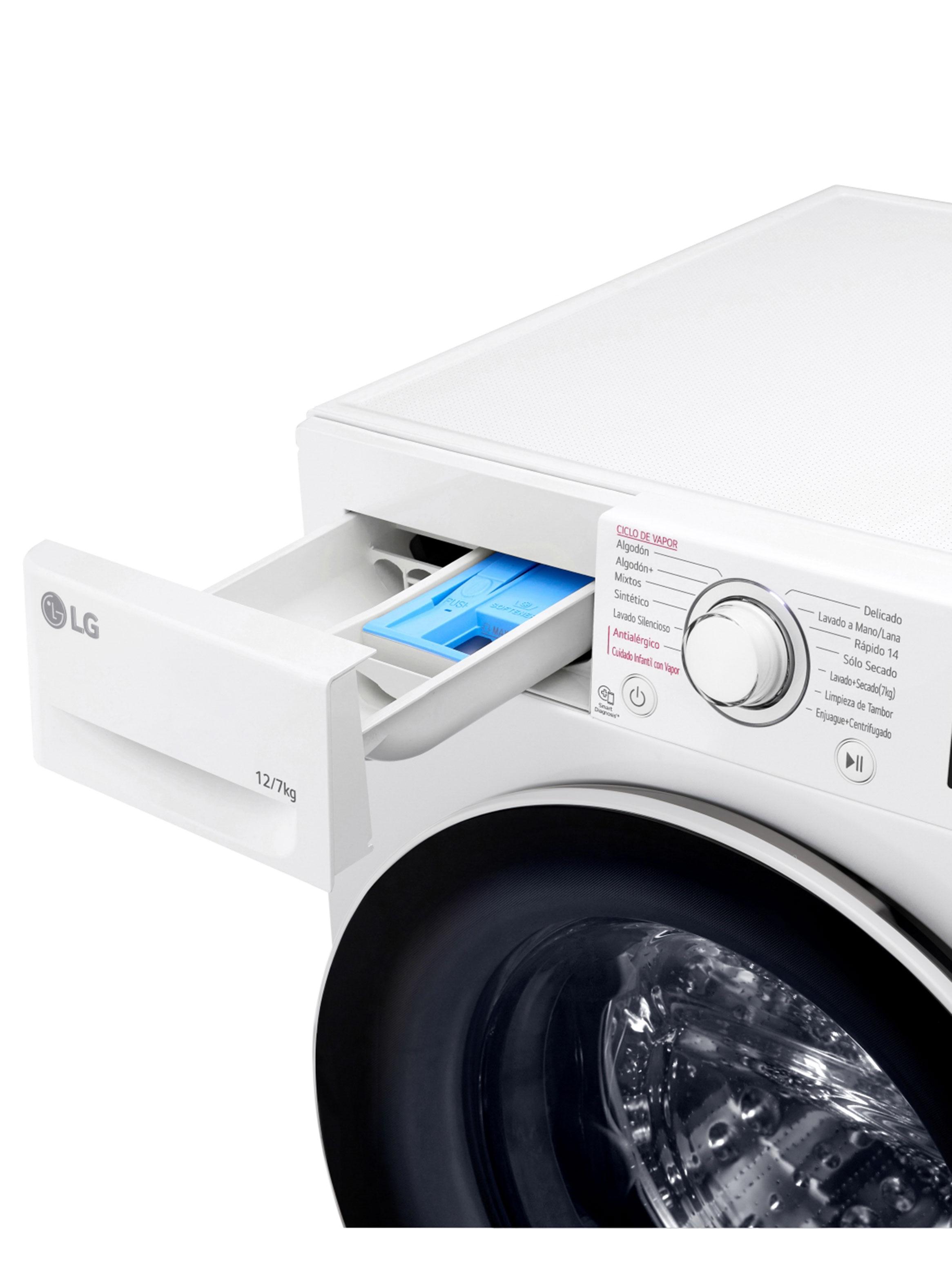 Lavadora-Secadora Frontal 12/7 Kg con AIDD WD12WVC5S6 Blanco-10