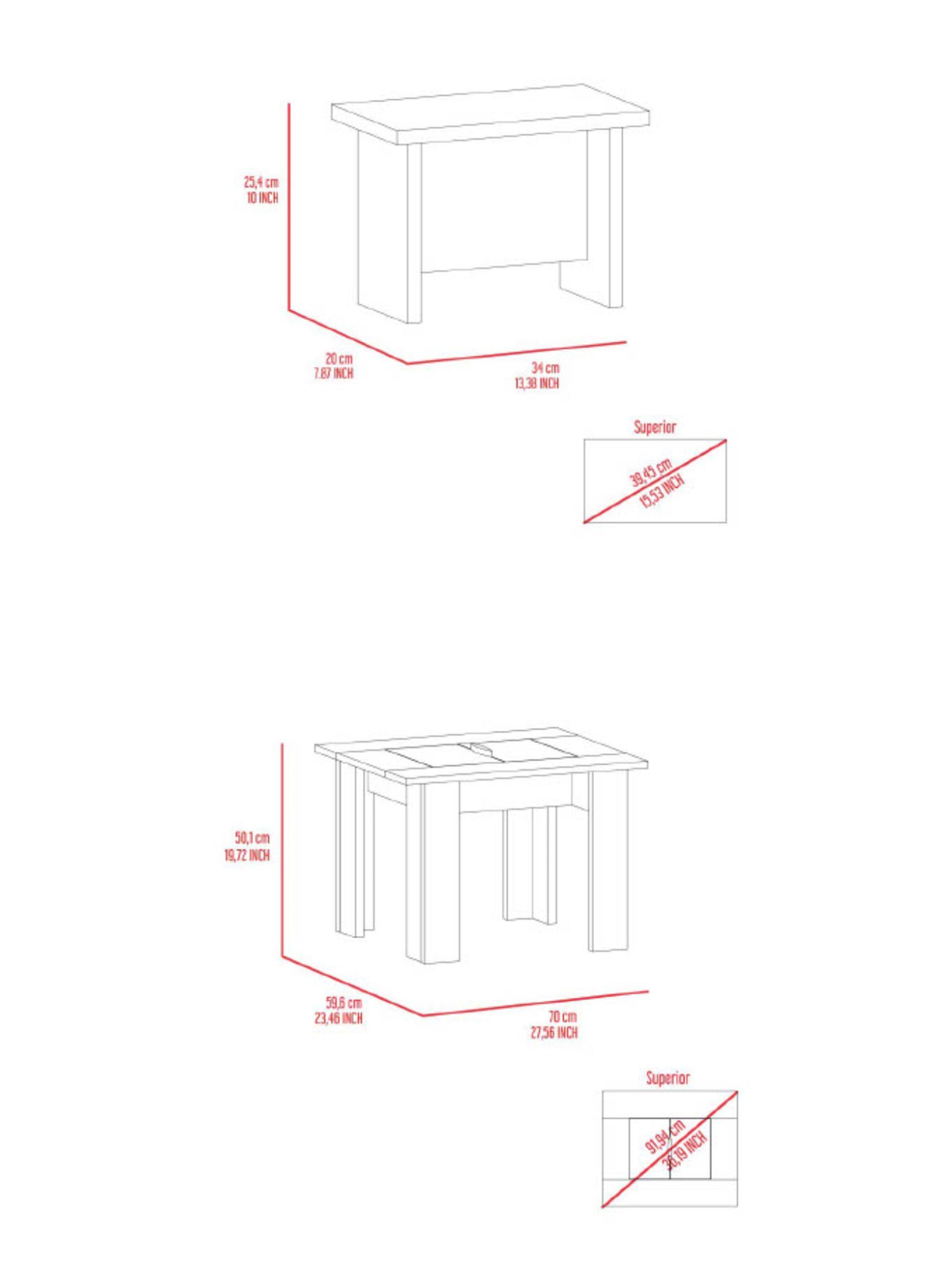 Mesa PC Study and Play Activity Table (1C) Ceniza-1