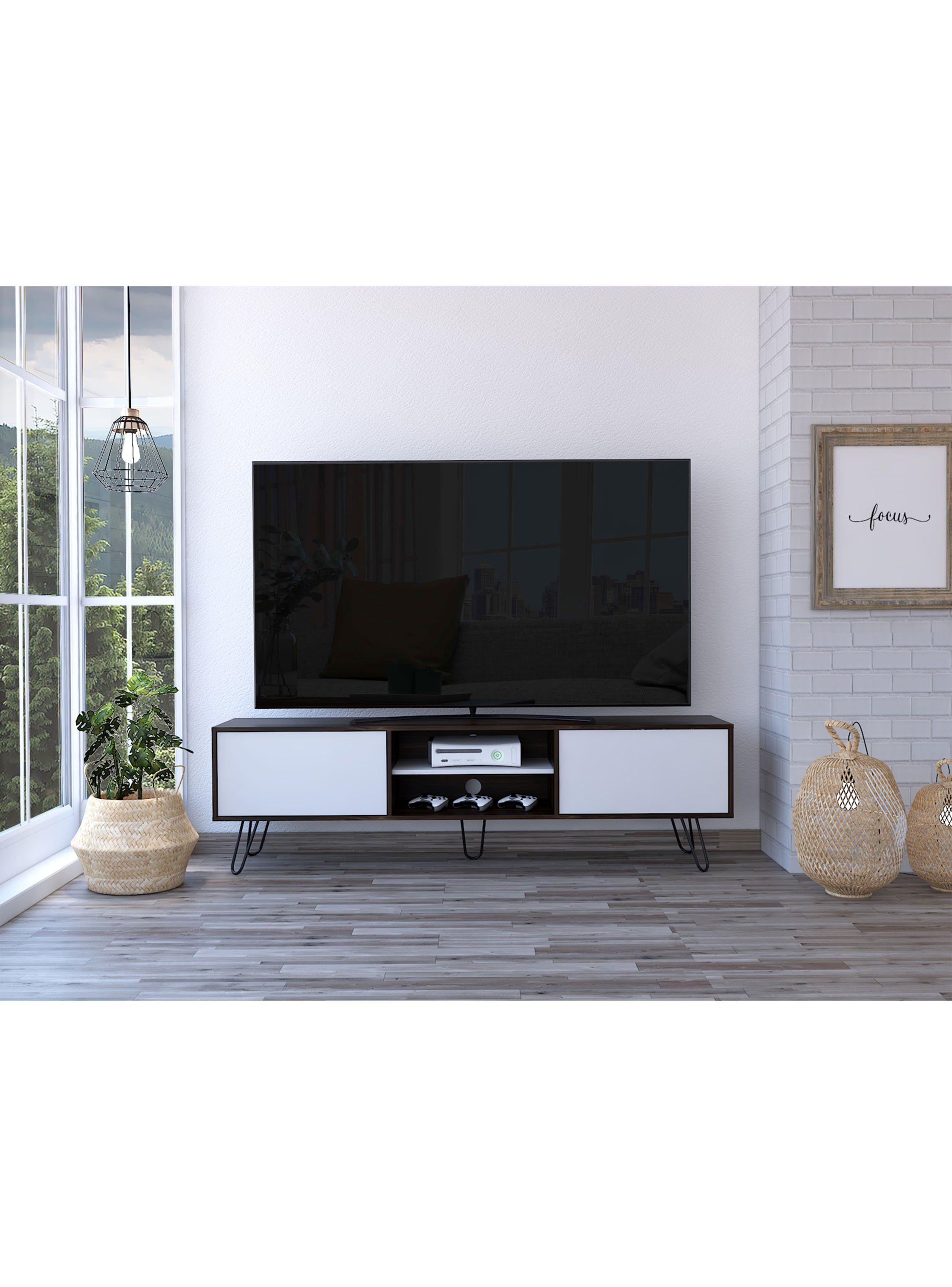 Rack Vassel Tv 80" Z-180 Habano-Blanco-3