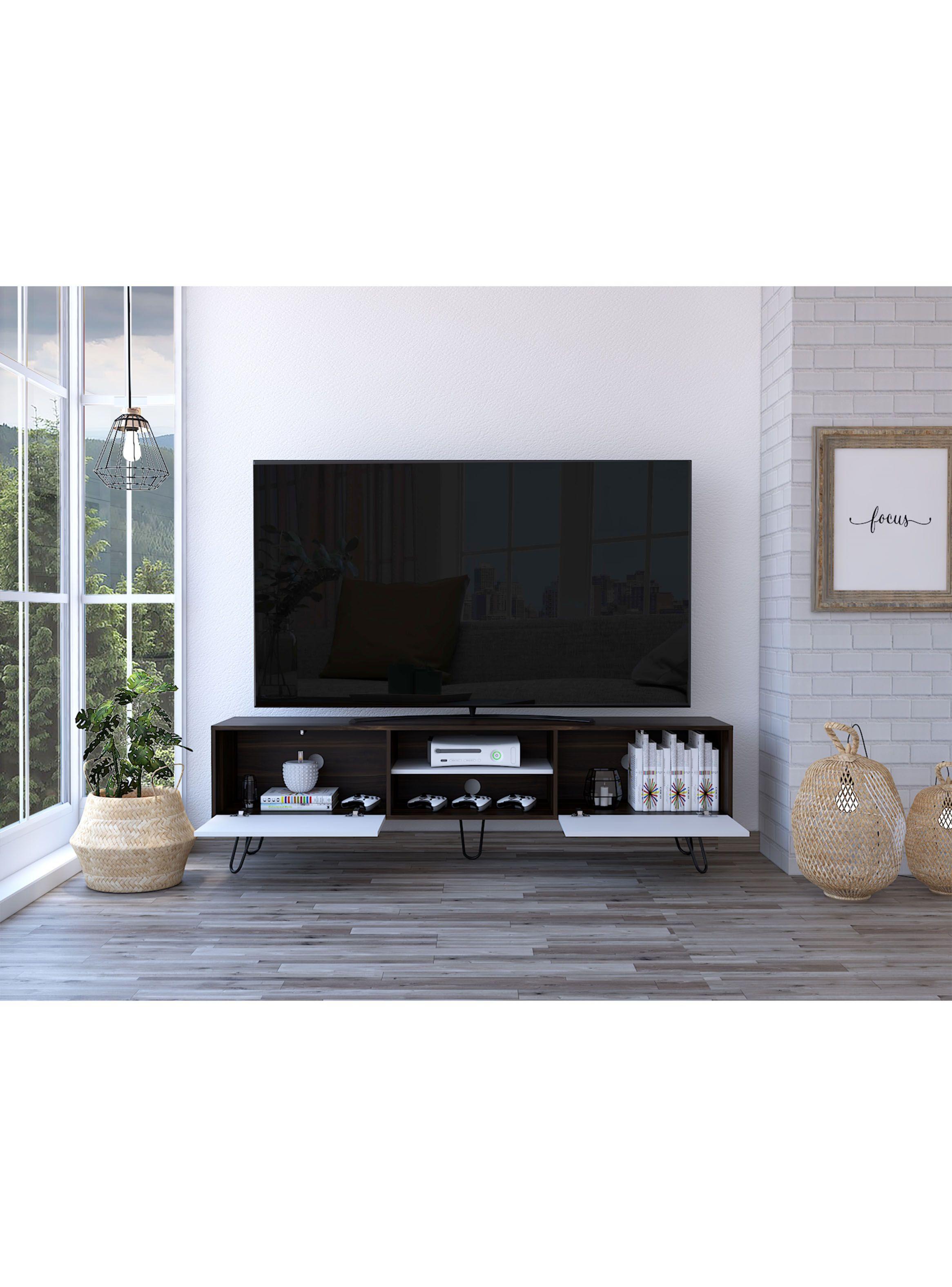 Rack Vassel Tv 80" Z-180 Habano-Blanco-4