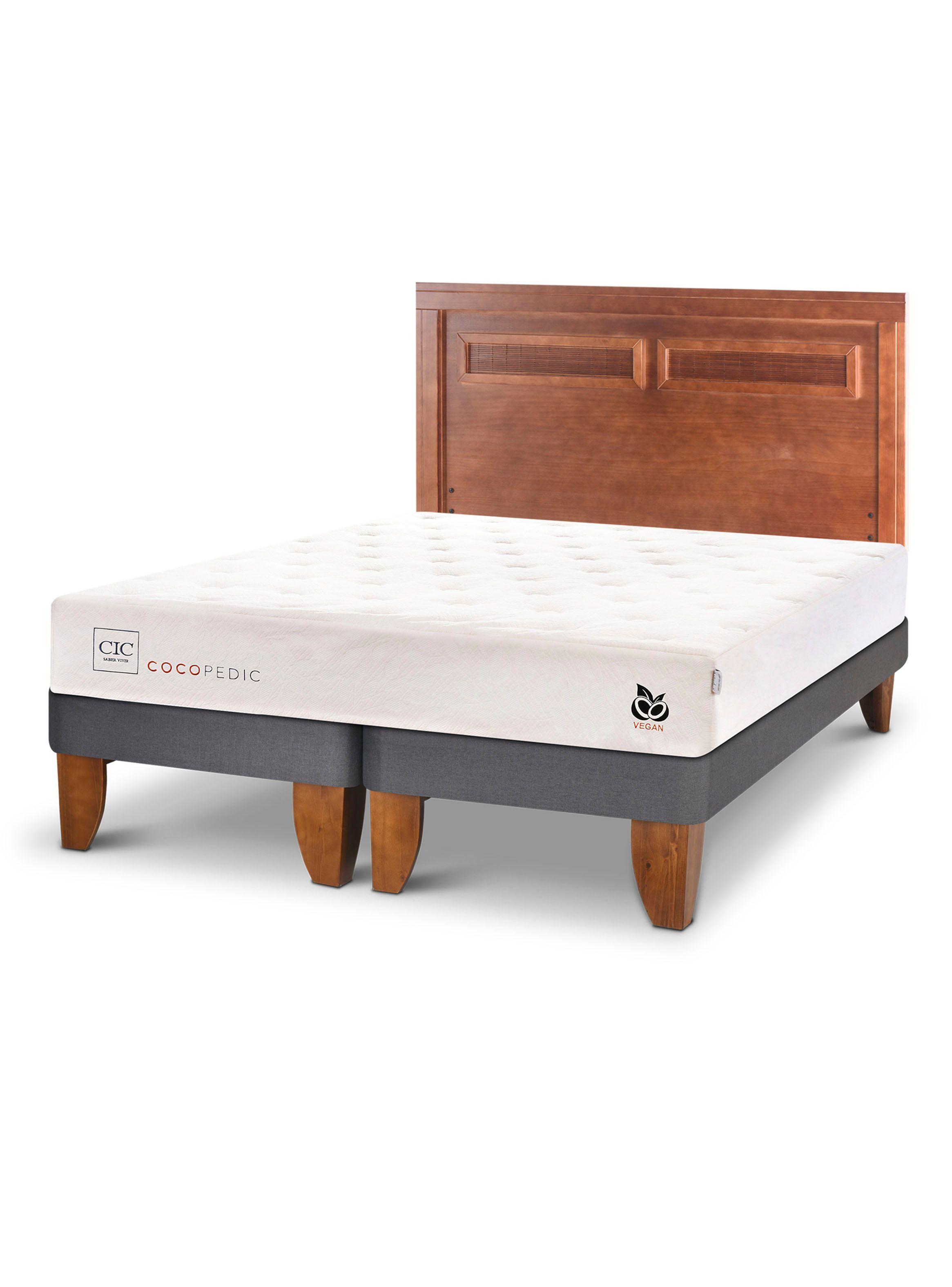 Cama Europea Cocopedic King + Respaldo Milán-2