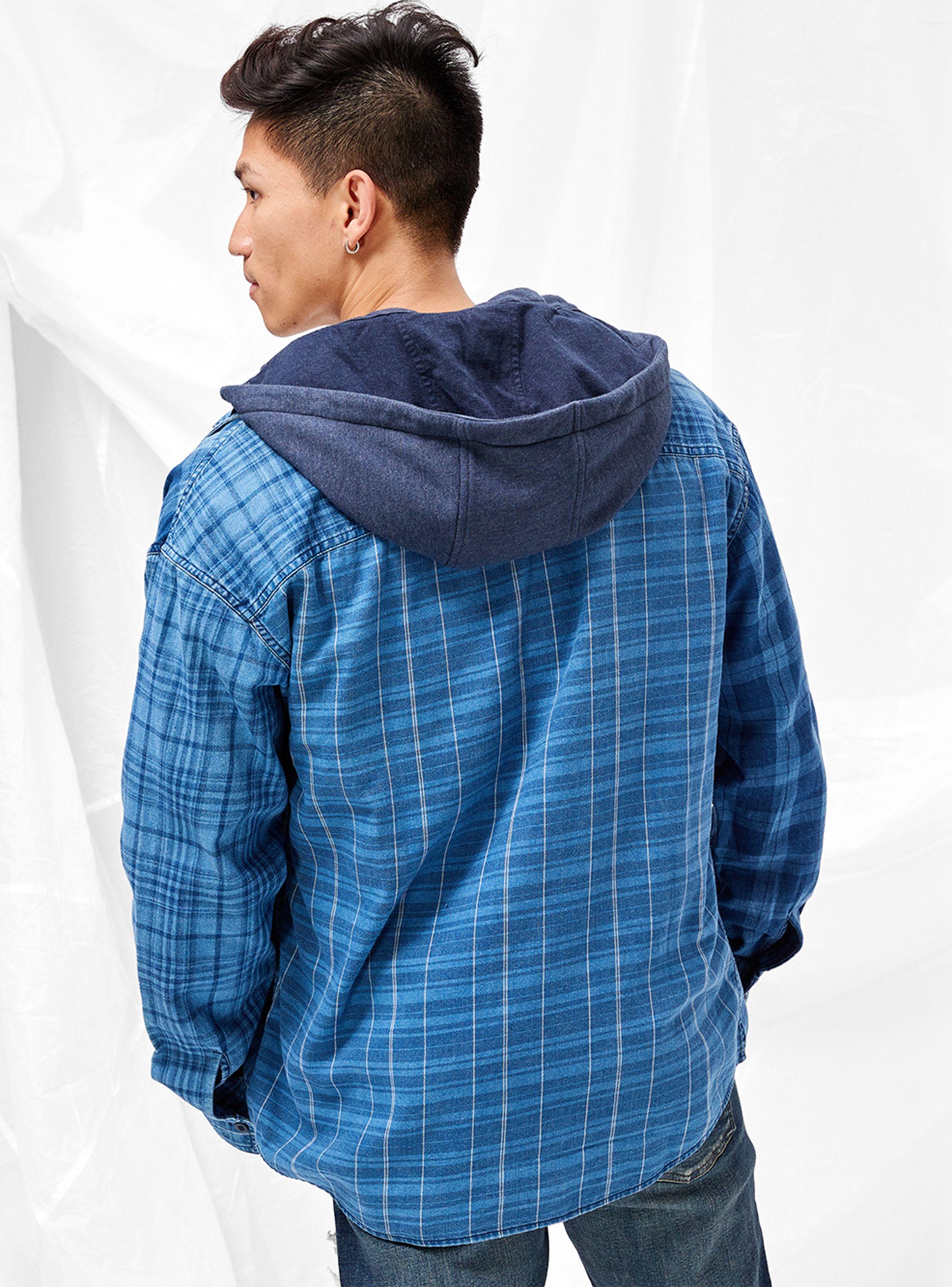 Camisa Super Soft Flannel con Gorro-1