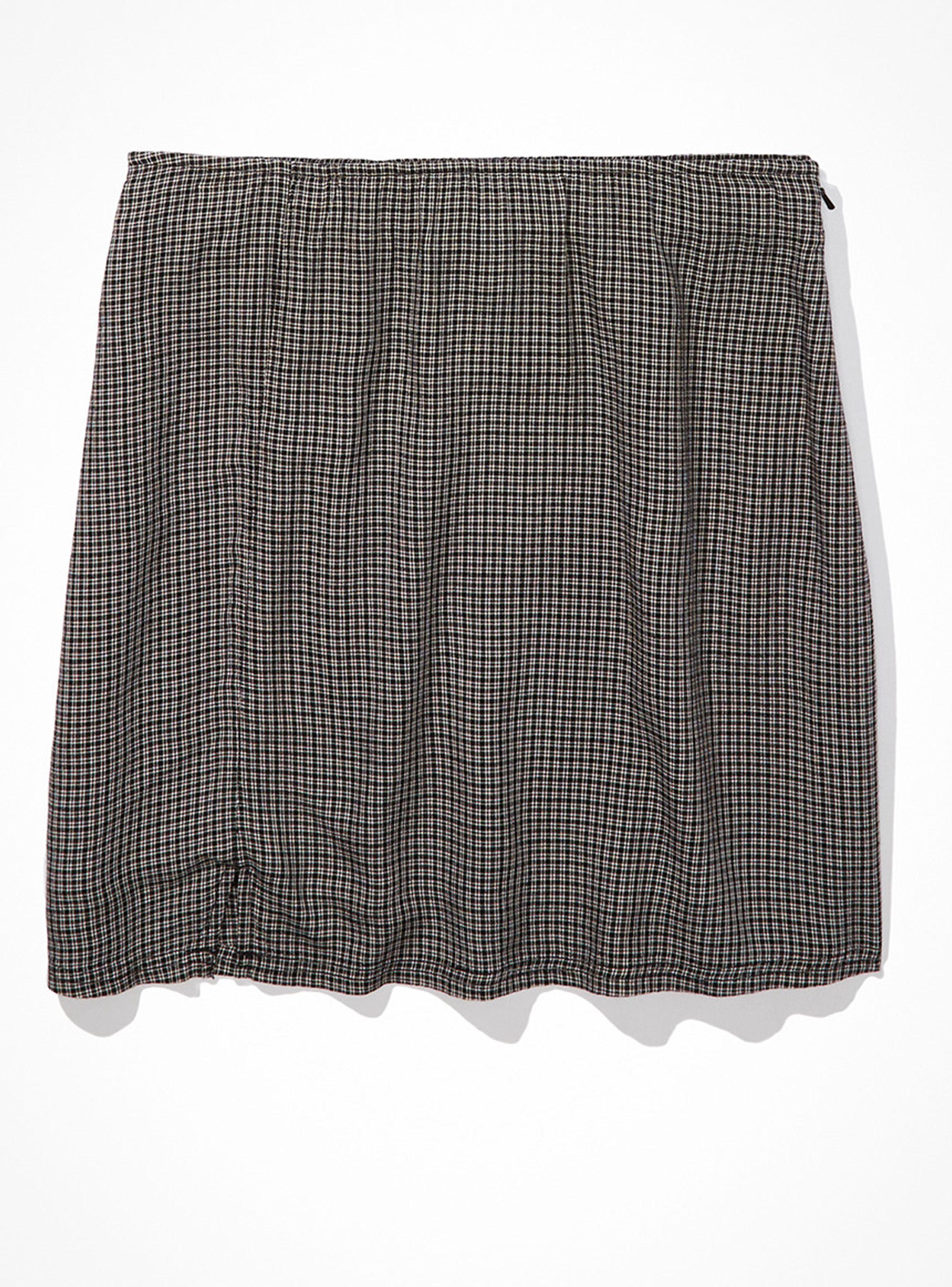 Falda Mini Cuadrillé-0