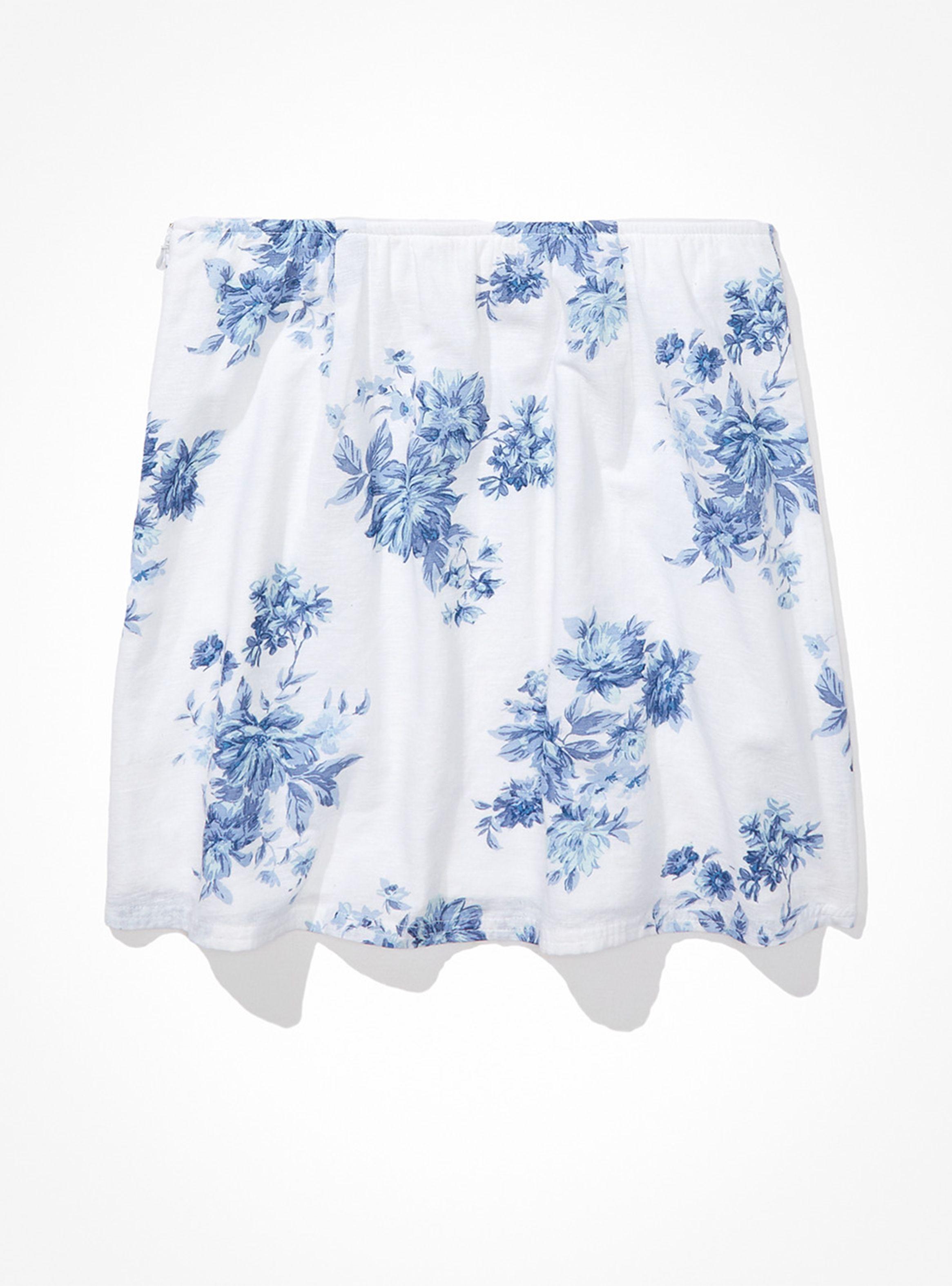 Mini Falda Slit Floral-3