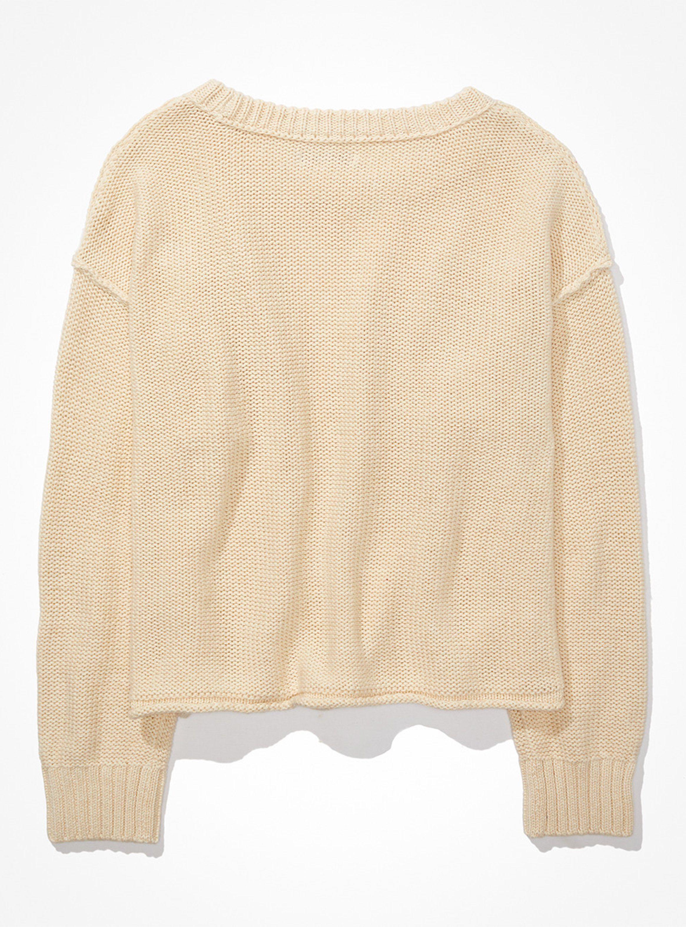 Sweater Cropped Crew Neck Corte Redondo-4