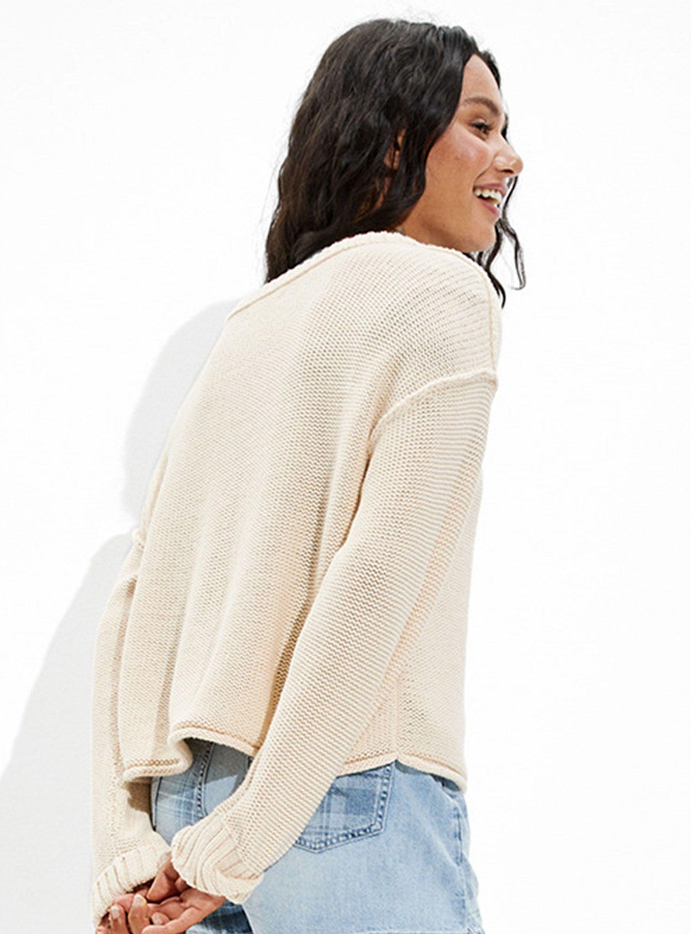 Sweater Cropped Crew Neck Corte Redondo-1