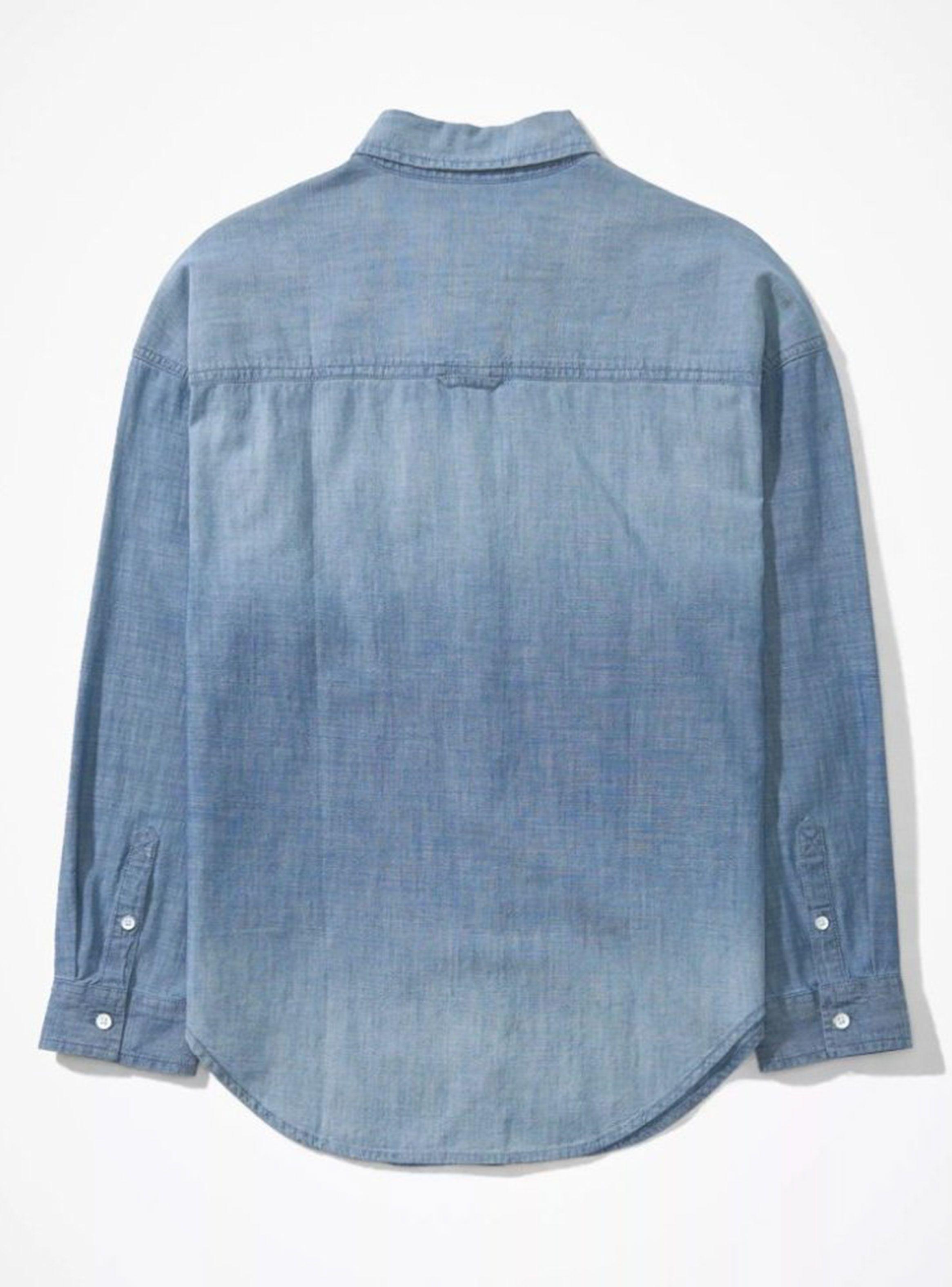 Camisa Denim Botones y Bolsillos-3