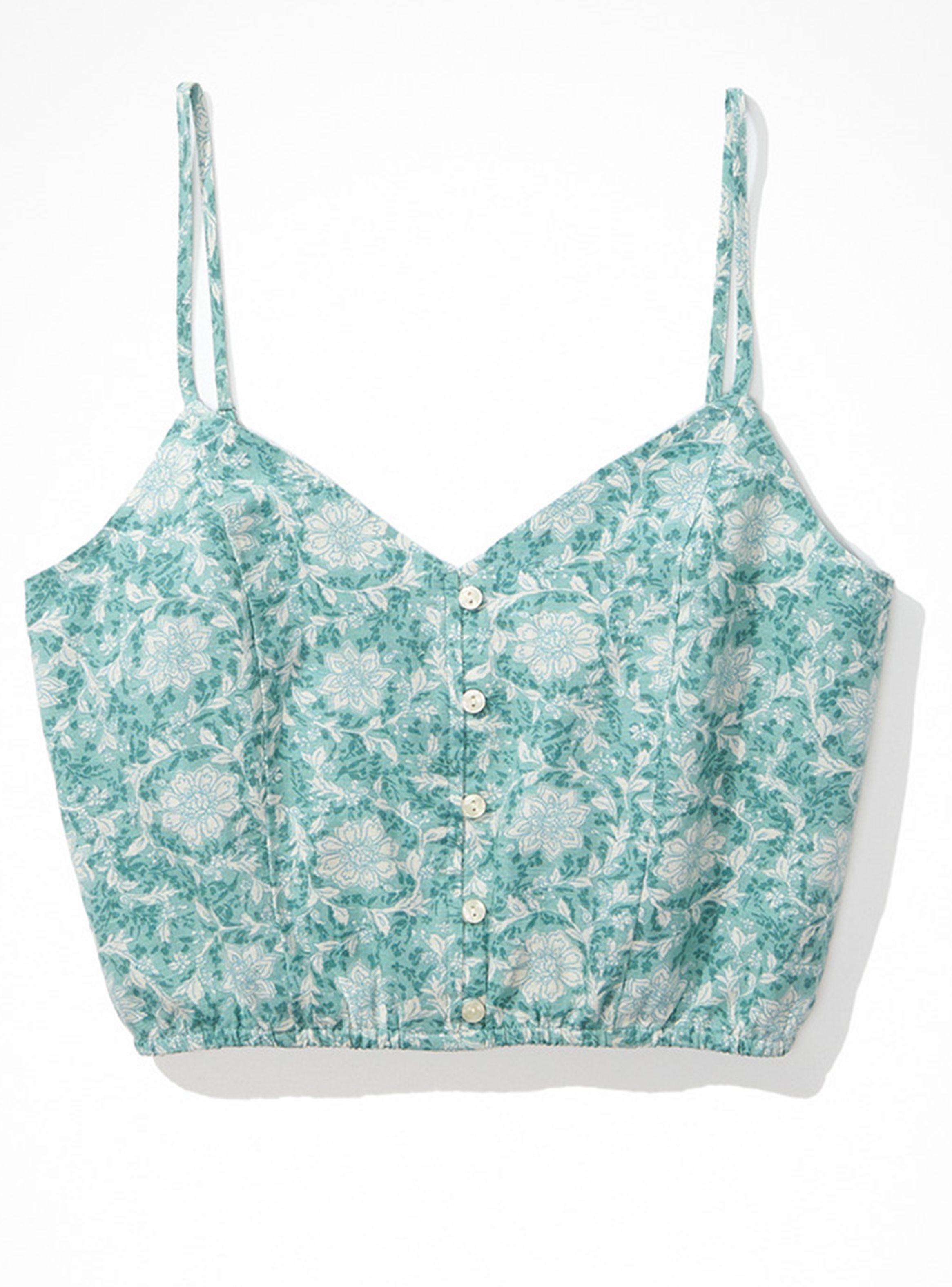 Polera Printed Crop Cami-0