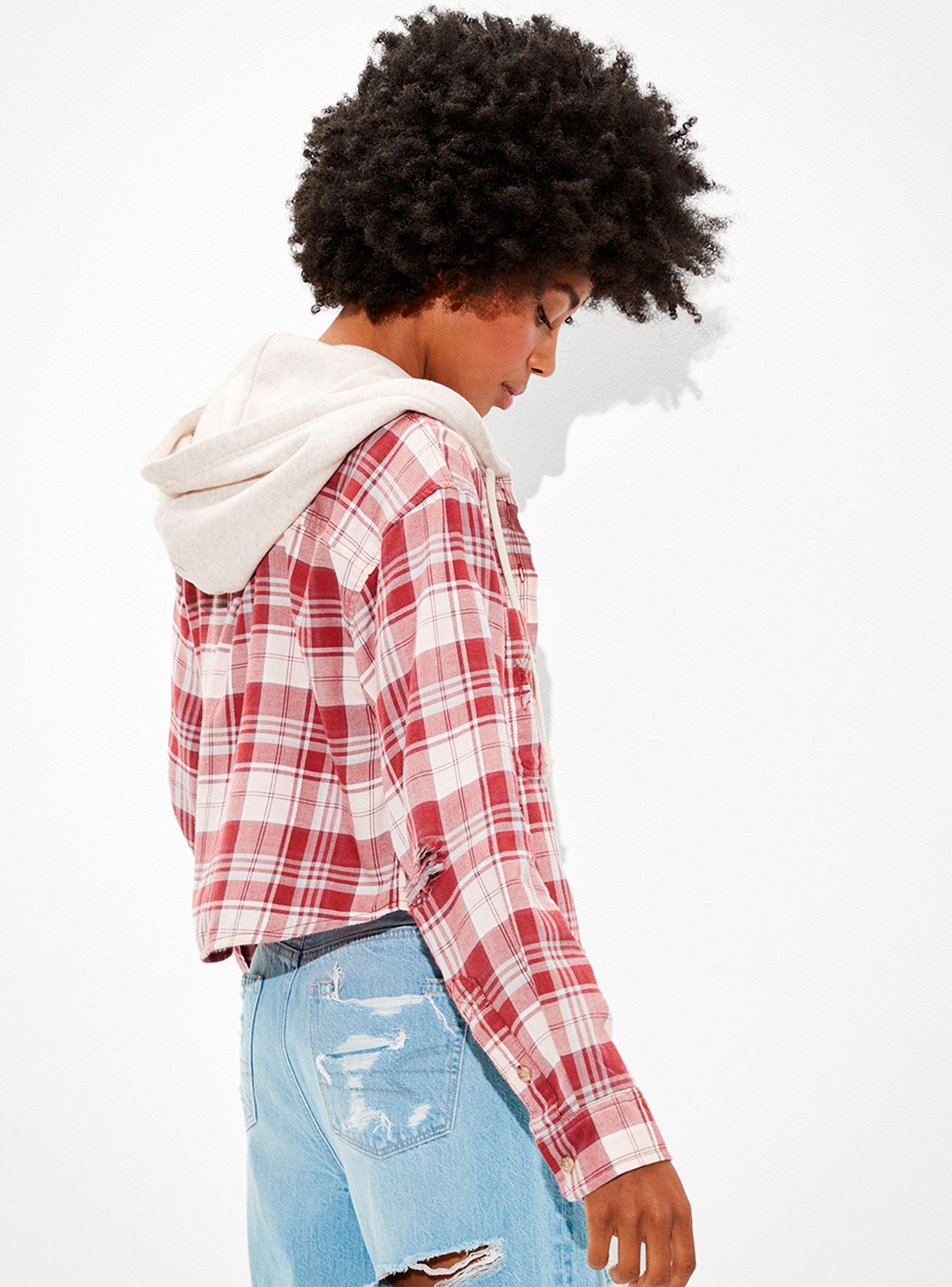 Camisa Crop Cuadrillé-1