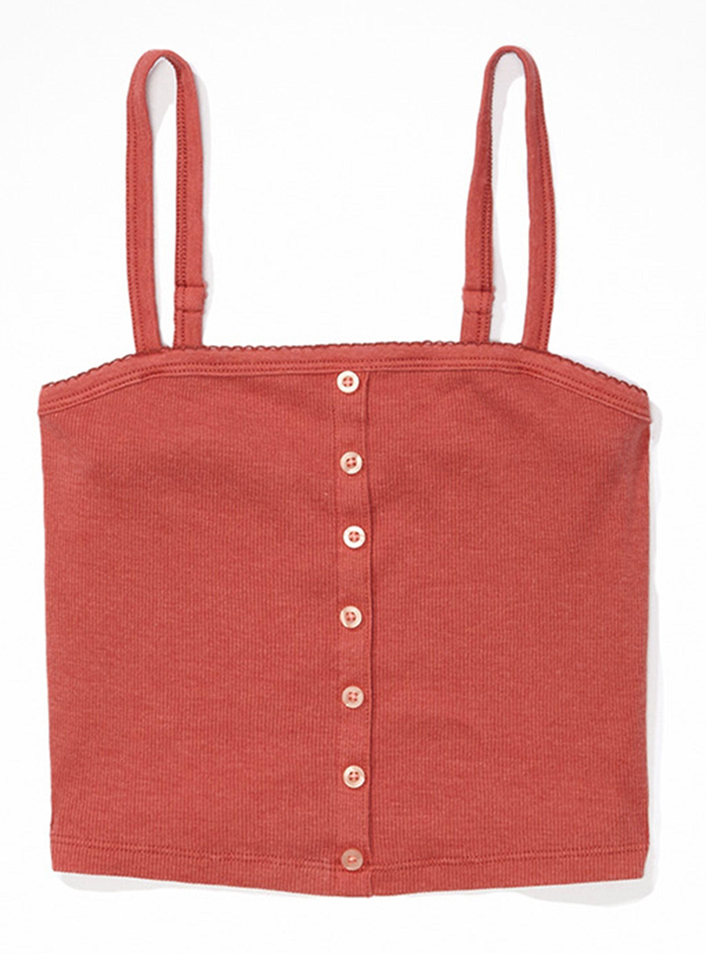 Crop Top Button-Up con Botones-2
