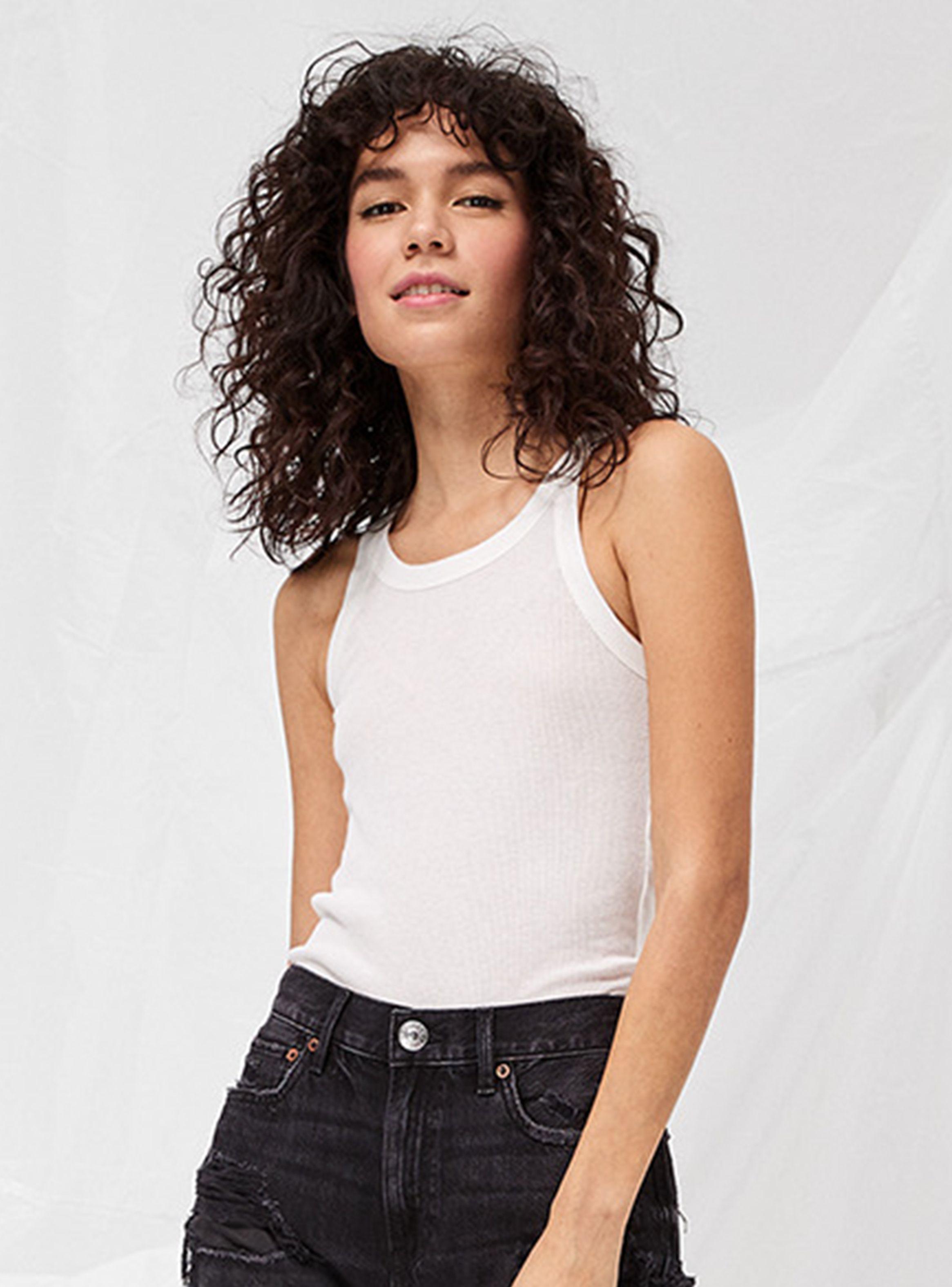 Polera Sin Manga Ribbed Tank-0