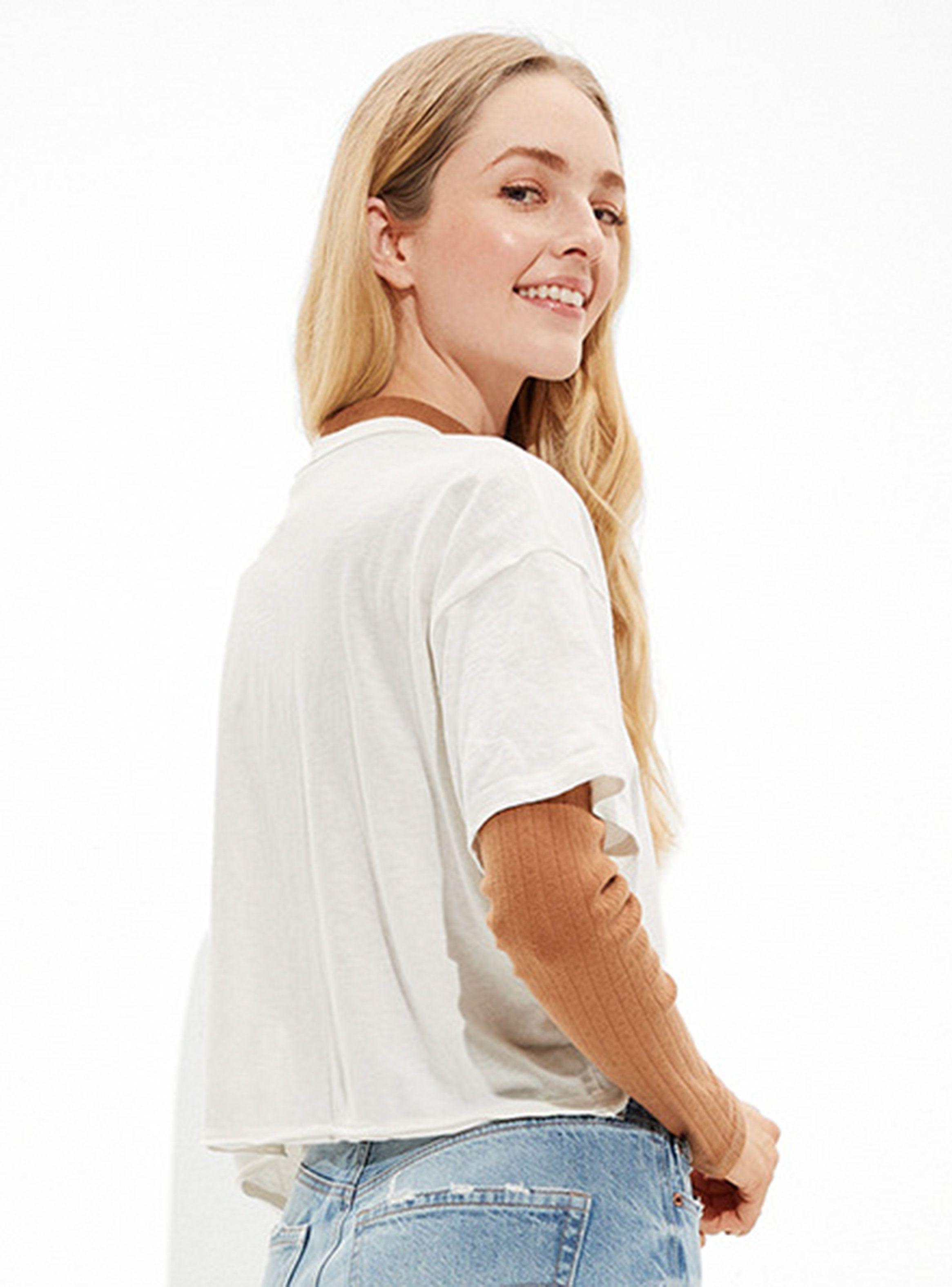 Polera Boxy Crop Optimist Graphic-1