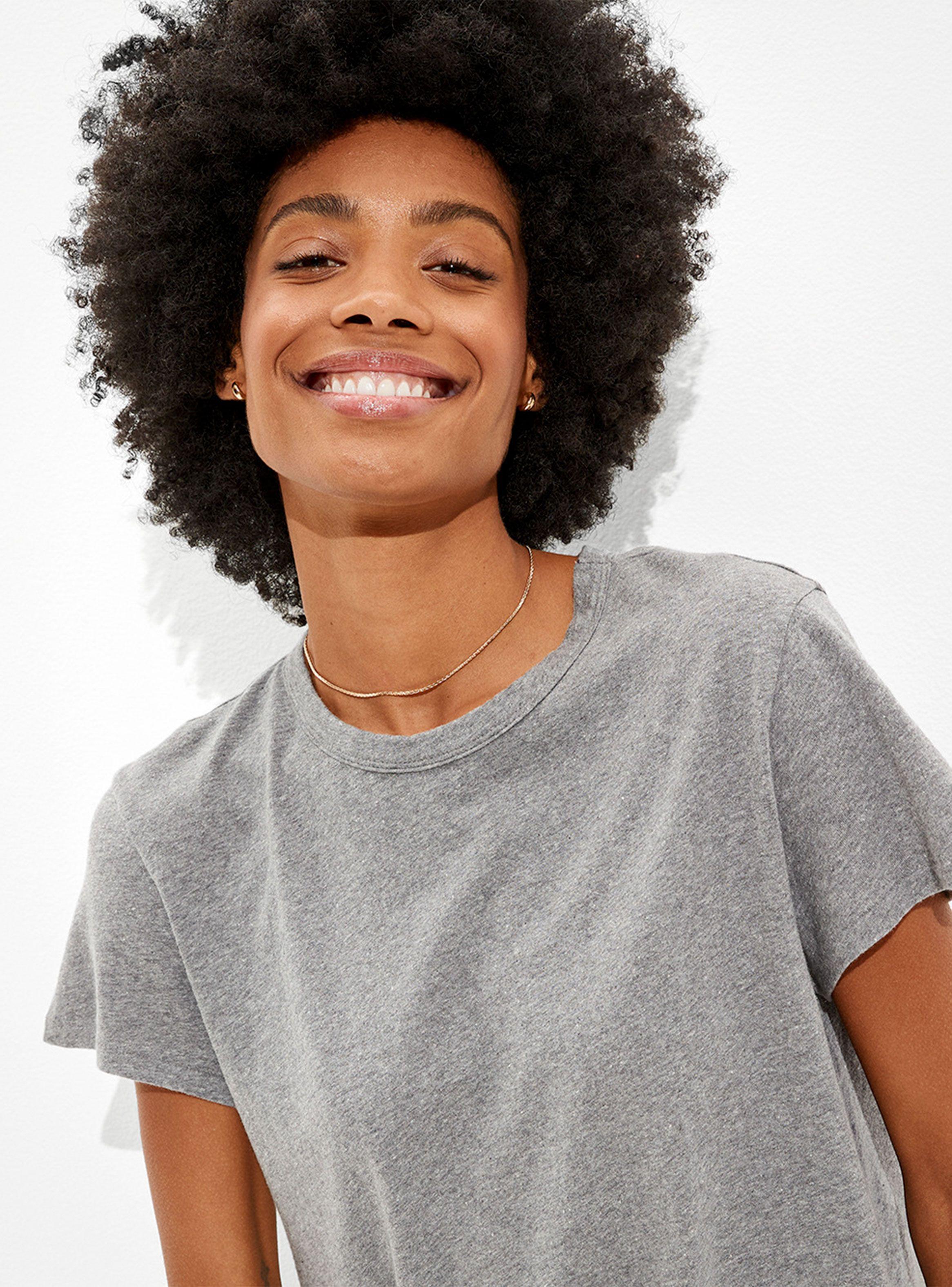 Polera True Tomboy Tee Gris-0