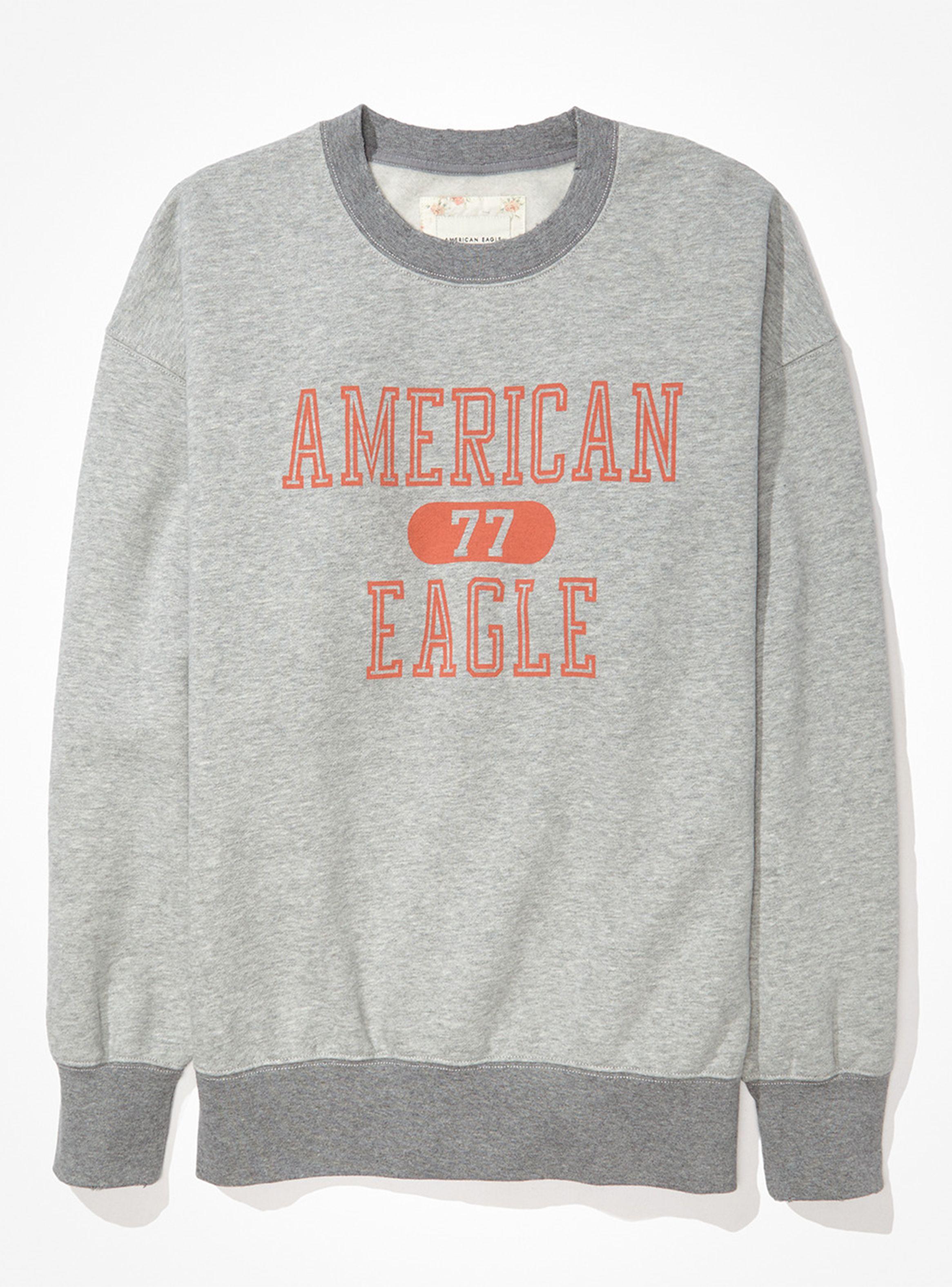 Polerón Fleece Oversized Vintage Crew Neck Sweatshirt-0