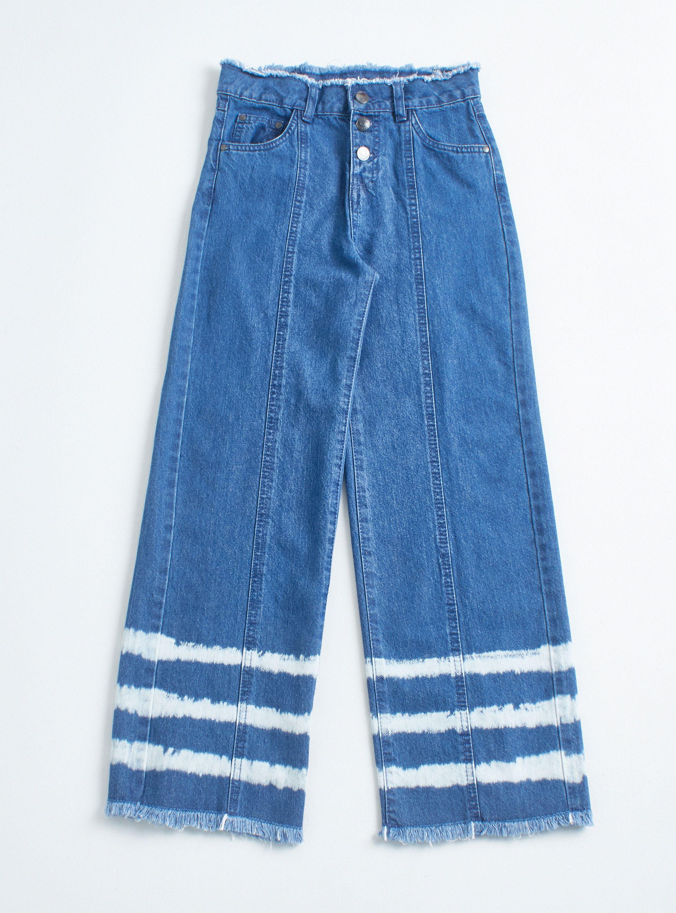 Jeans Wide Leg Tie Dye Niña-0