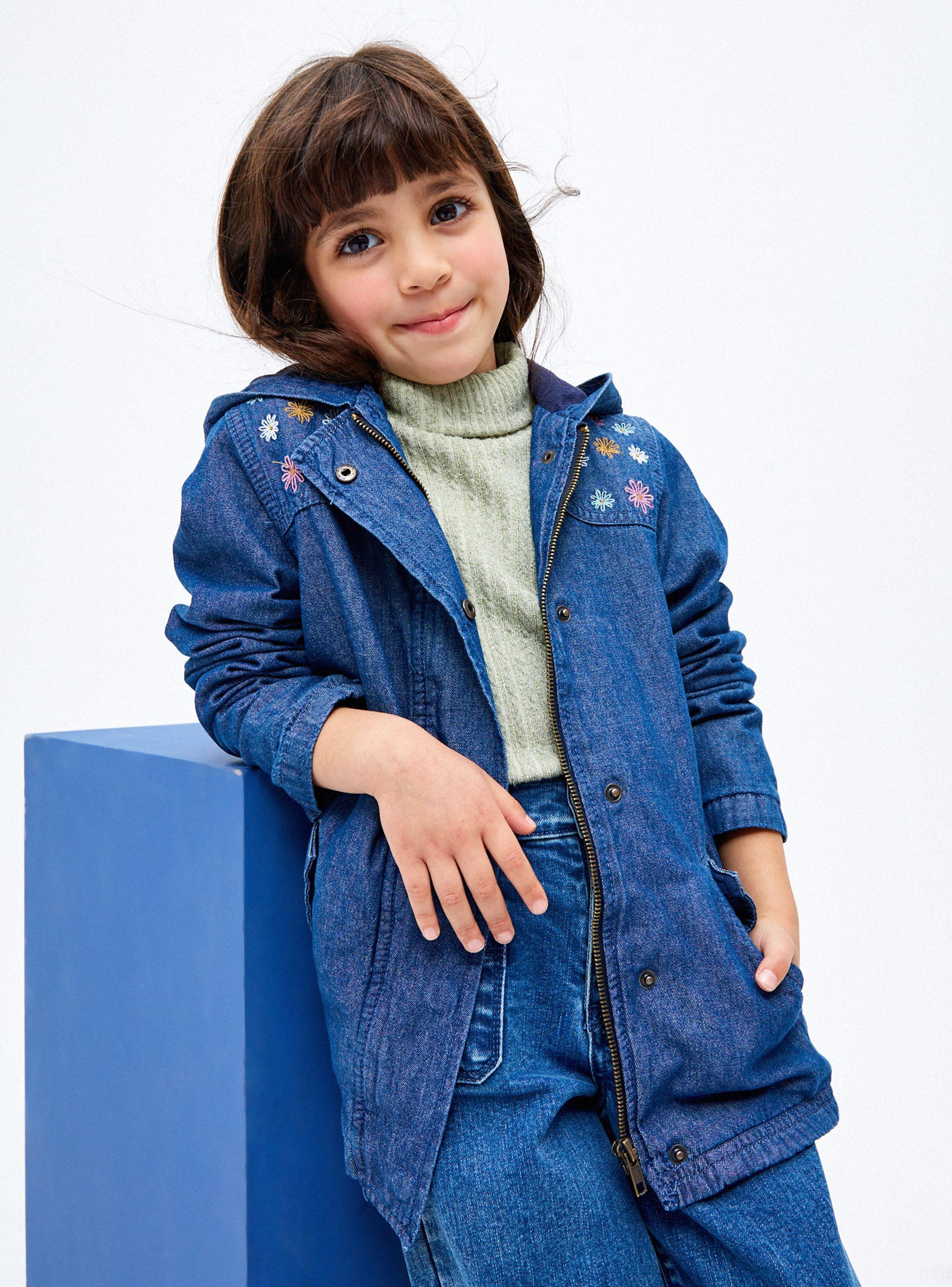 Chaqueta Denim Sherpa Niña-0