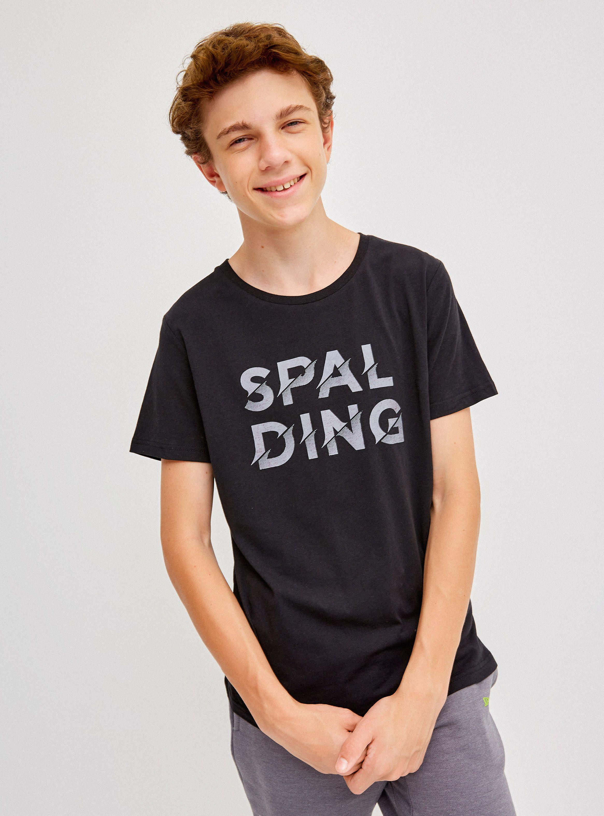 Polera Básica Estampado Logo Niño-0