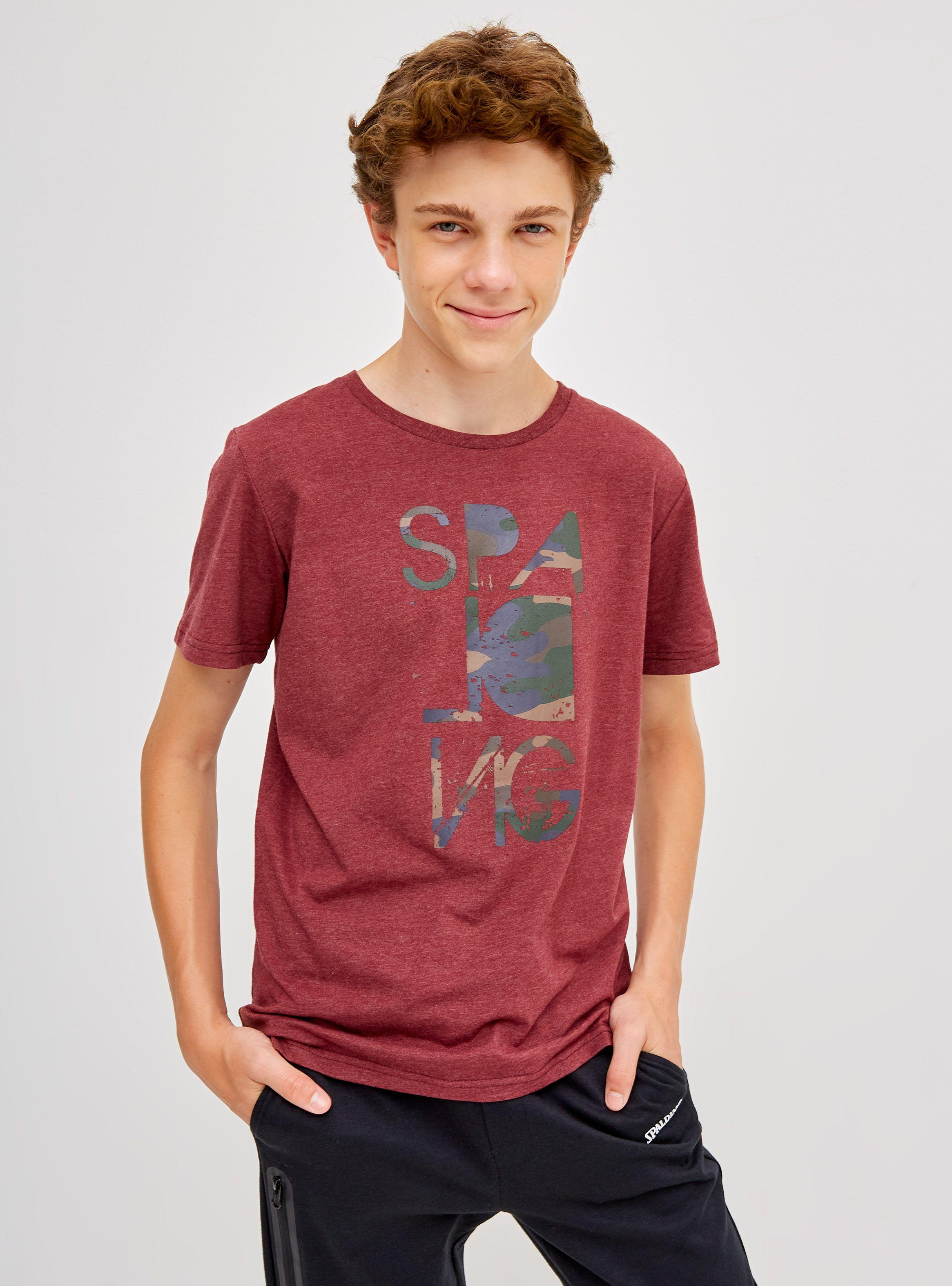 Polera Básica Estampado Logo Niño-0