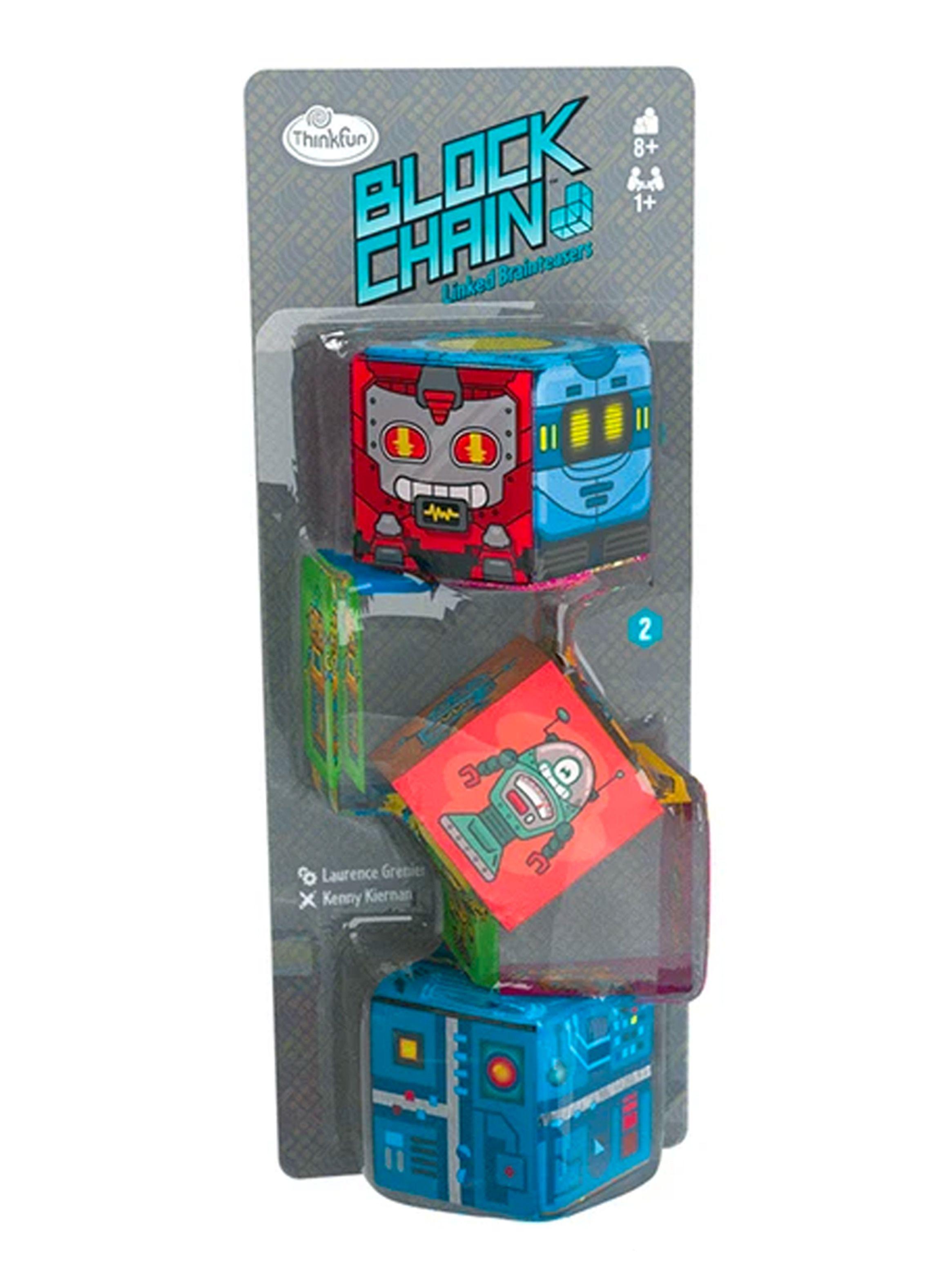 Thinkfun Juego de Ingenio Block chain Robots Caramba-0