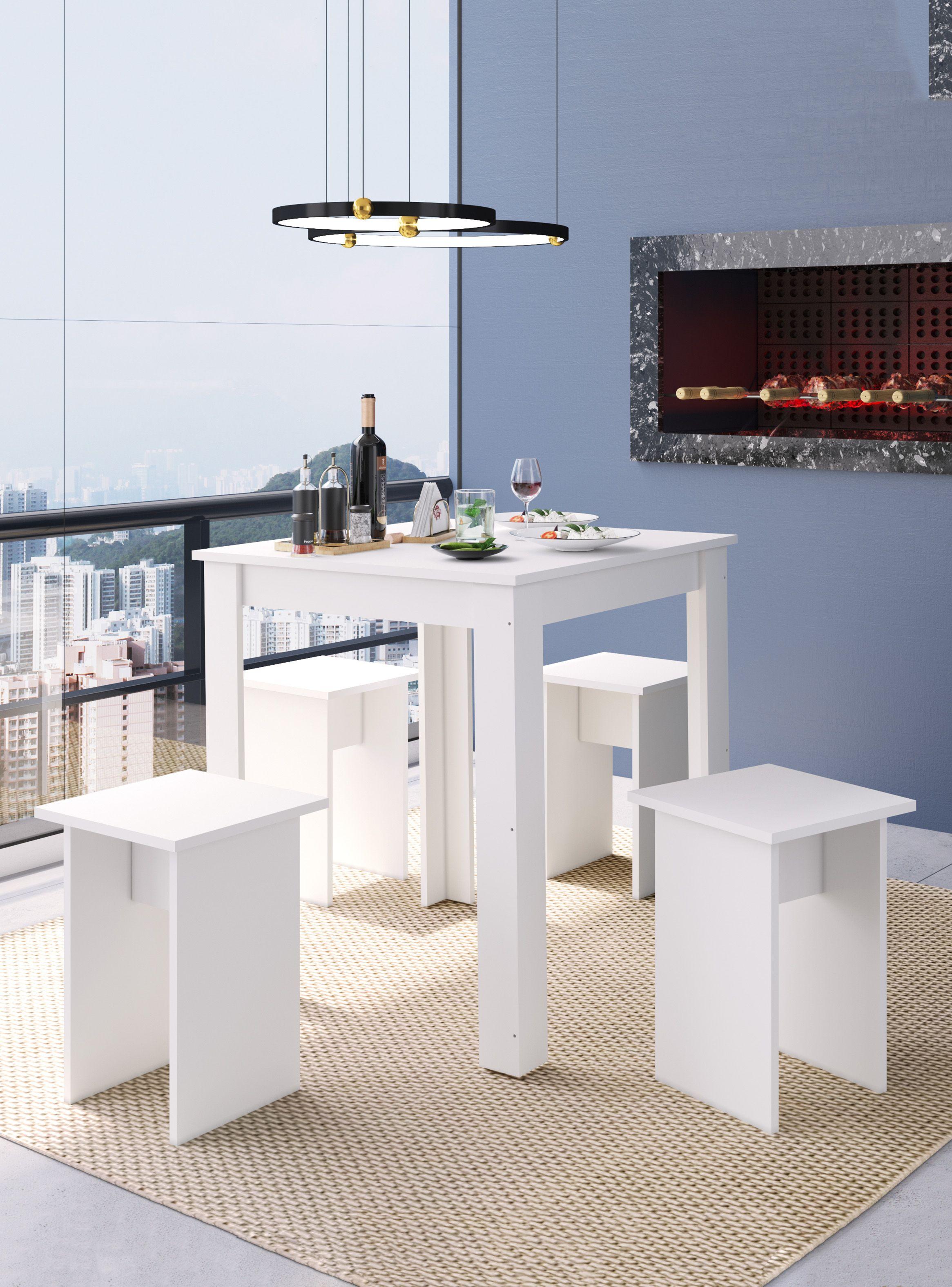 Juego de Comedor Montreal + 4 Taburetes Be_Concept-0