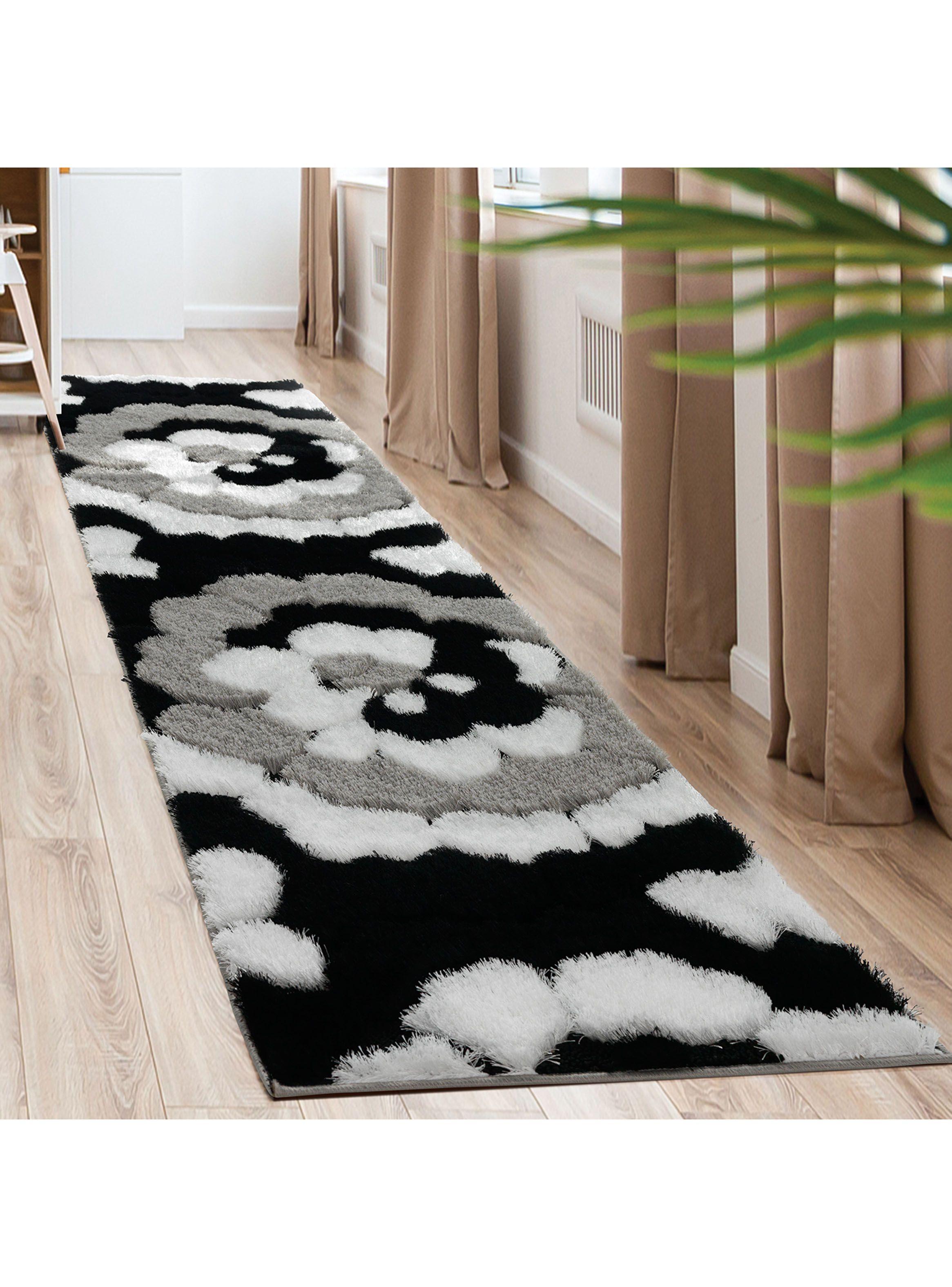 Alfombra Pasillo Exclusive Gris 60 x 210 cm Flor-2