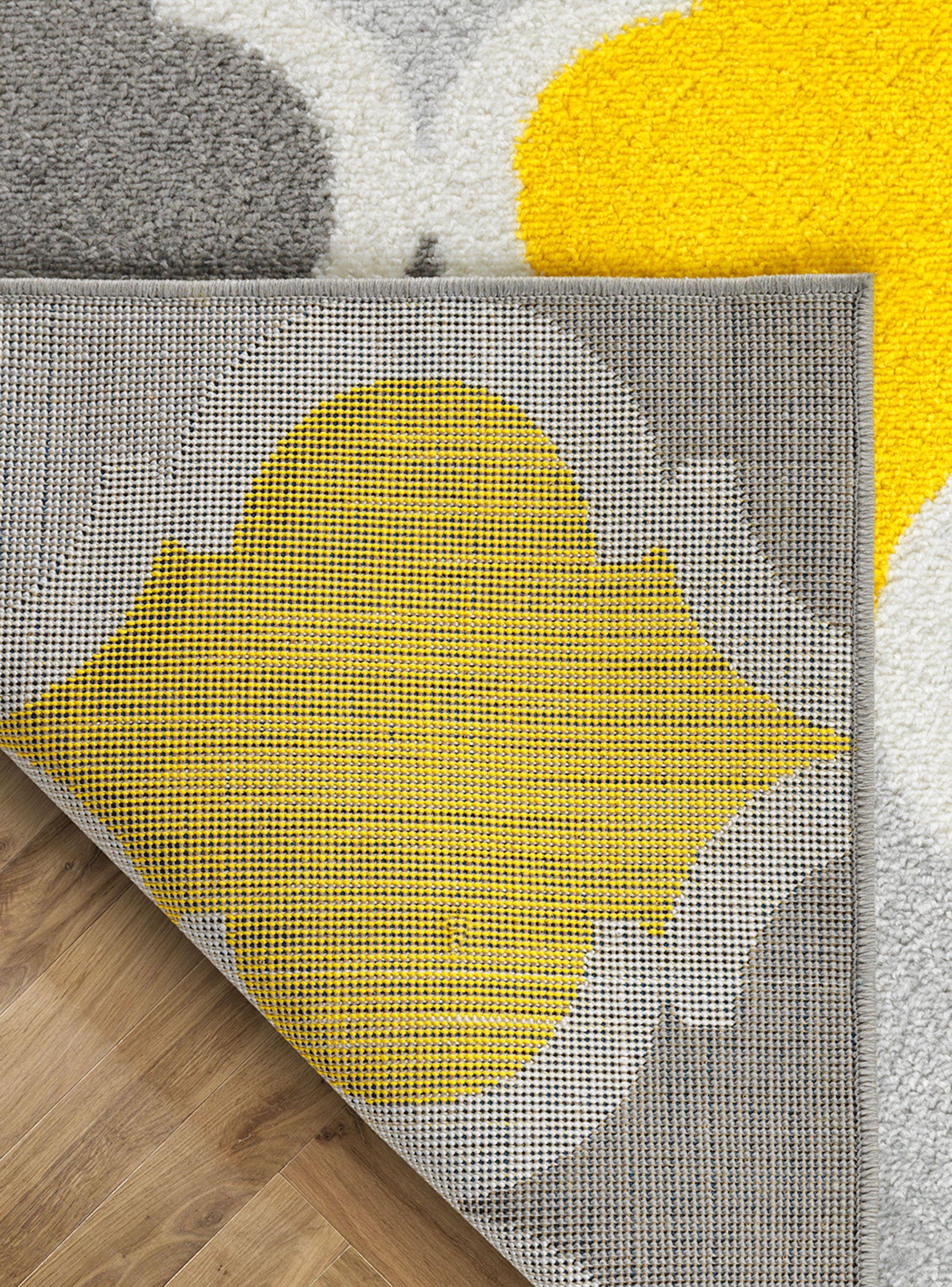 Alfombra Florida Amarillo 300 x 400 cm Rombos-2