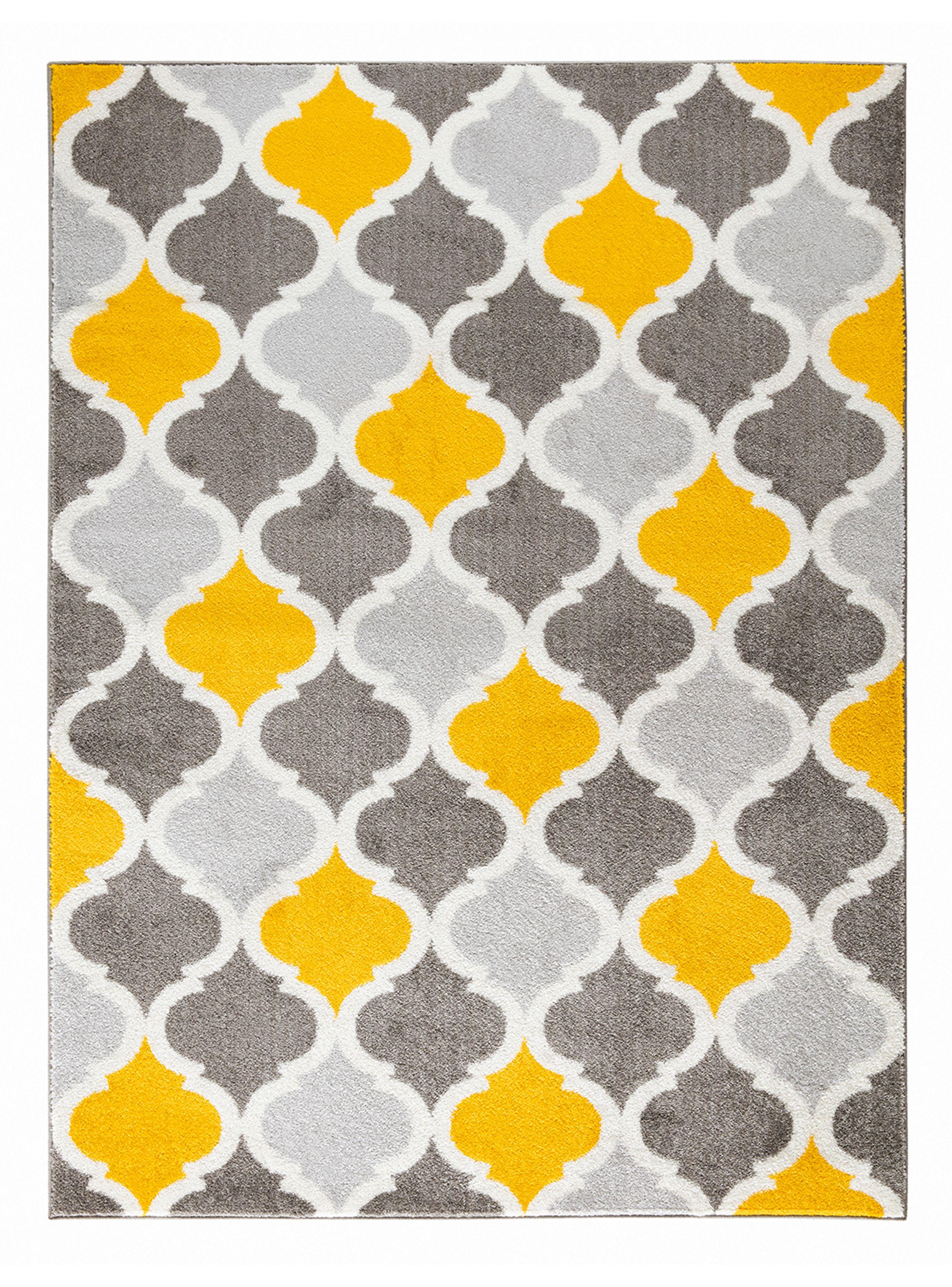 Alfombra Florida Amarillo 300 x 400 cm Rombos-0