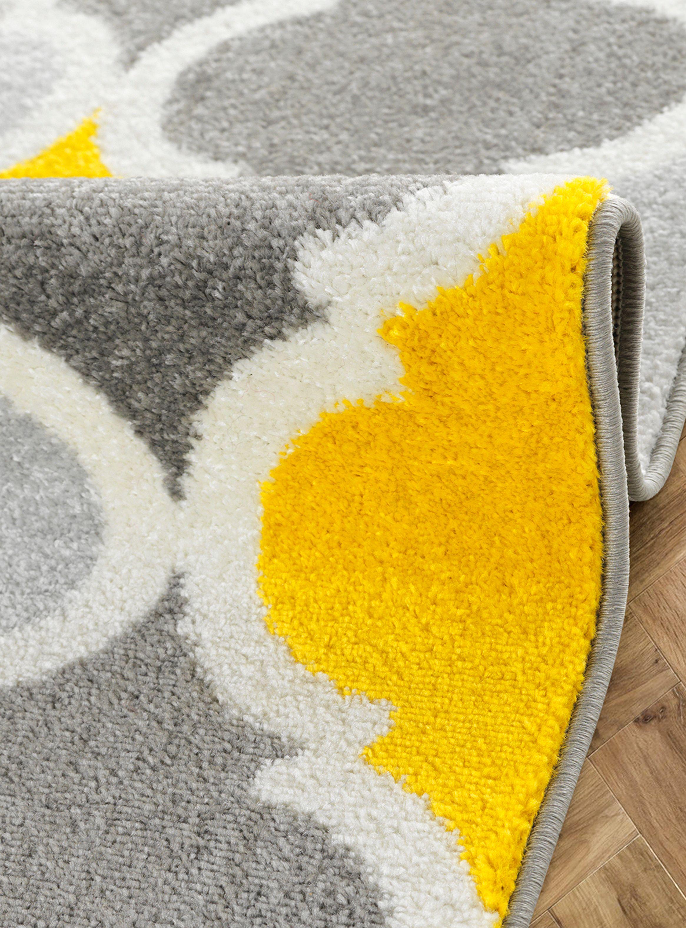 Alfombra Florida Amarillo 300 x 400 cm Rombos-1