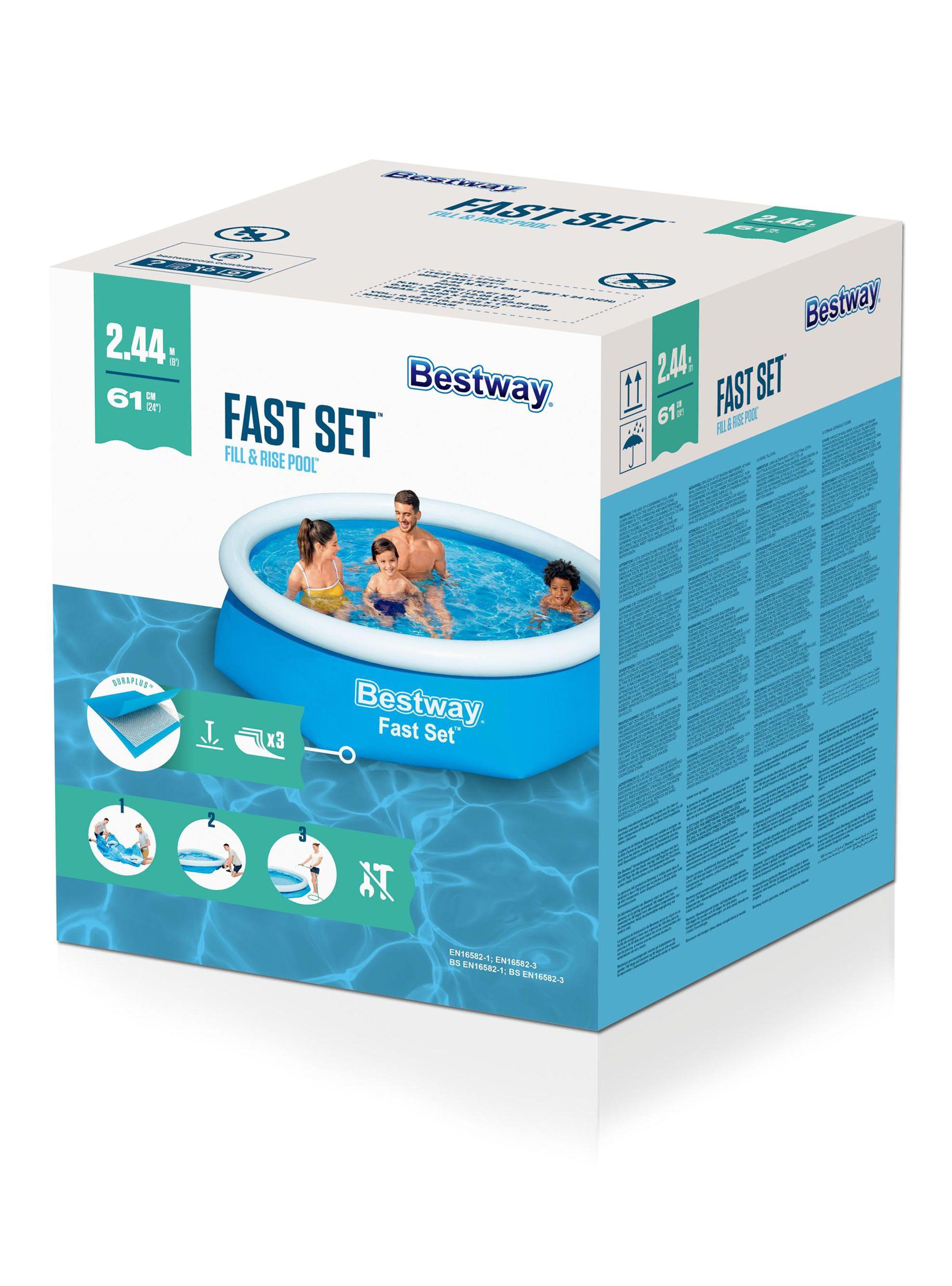 Piscina Fast Set Azul 61x244M-1
