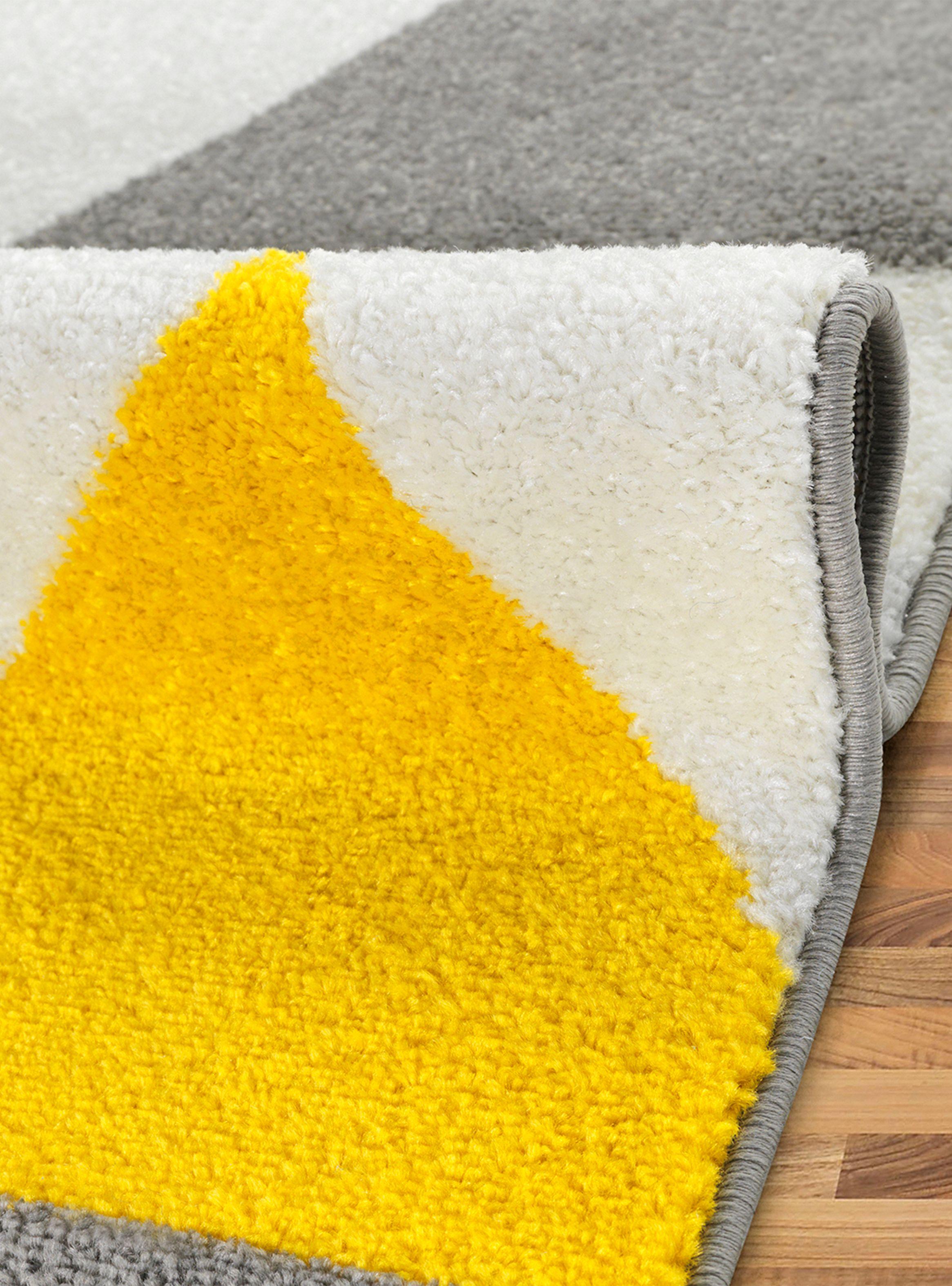 Alfombra Florida Amarillo 300 x 400 cm Triángulos-1