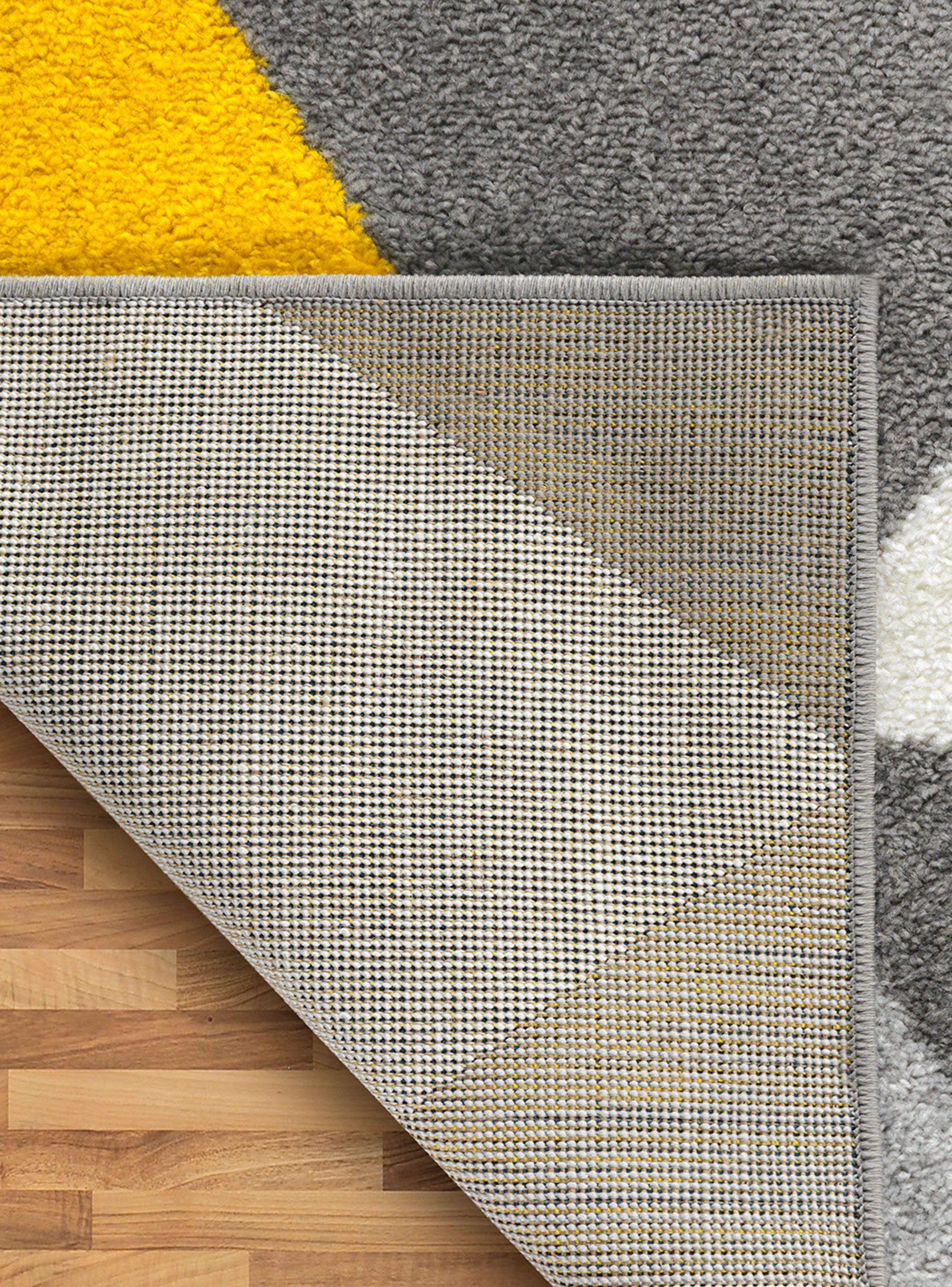 Alfombra Florida Amarillo 300 x 400 cm Triángulos-2