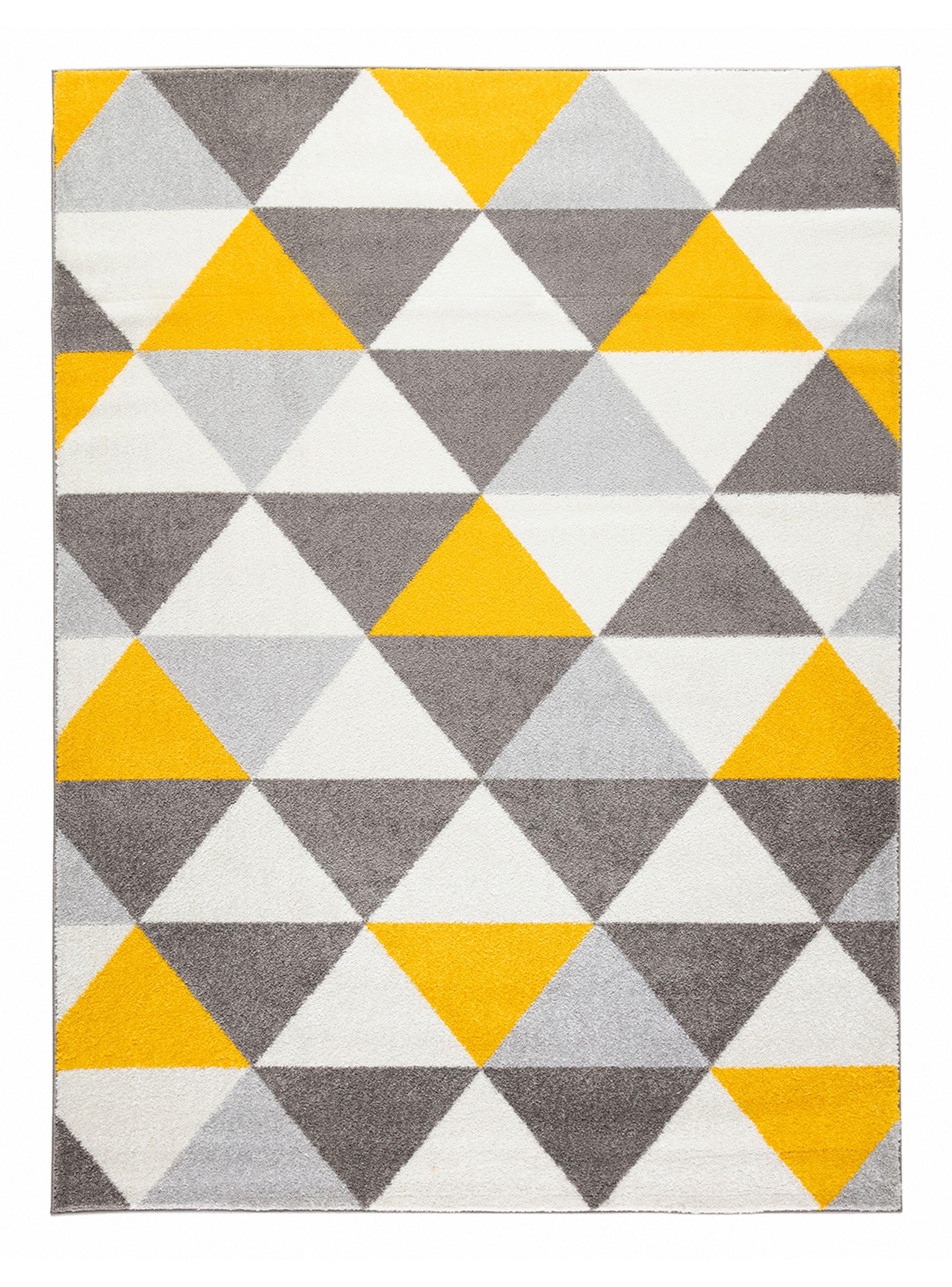 Alfombra Florida Amarillo 300 x 400 cm Triángulos-0