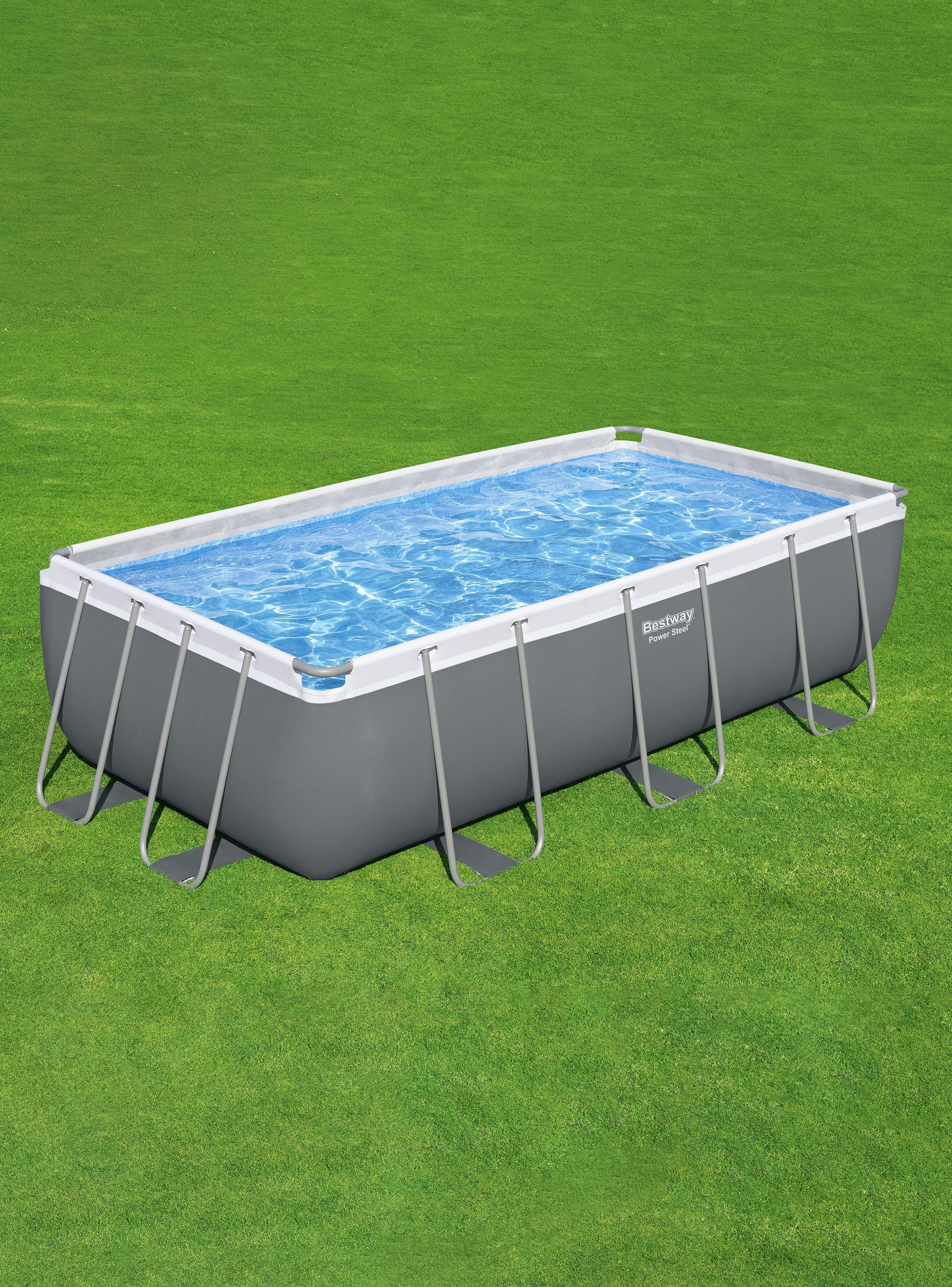 Piscina Power Steel Gris 100x404x201-0