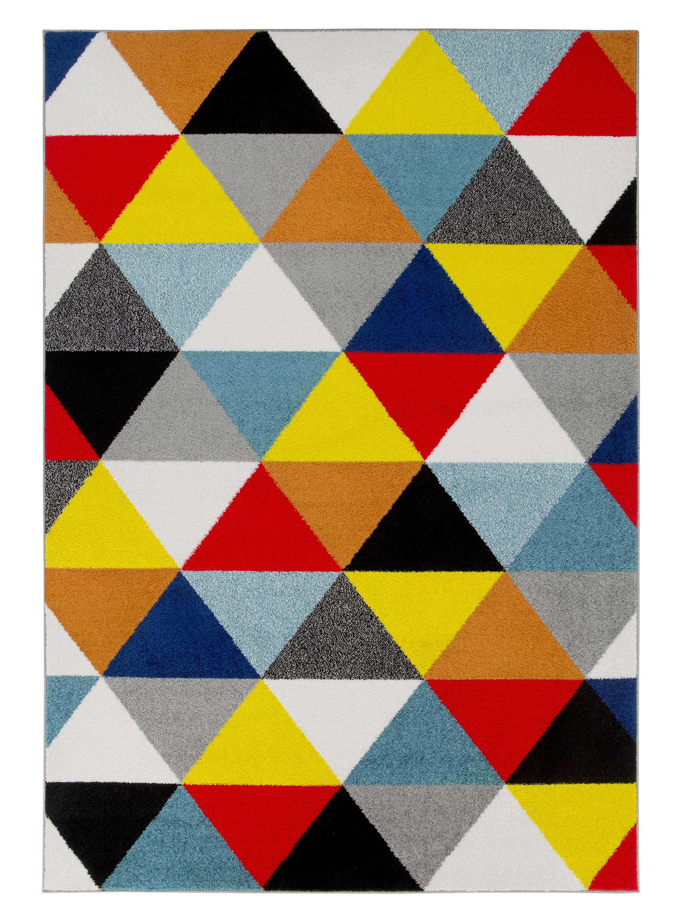 Alfombra Florida Multi 120 x 180 cm Triángulos-0