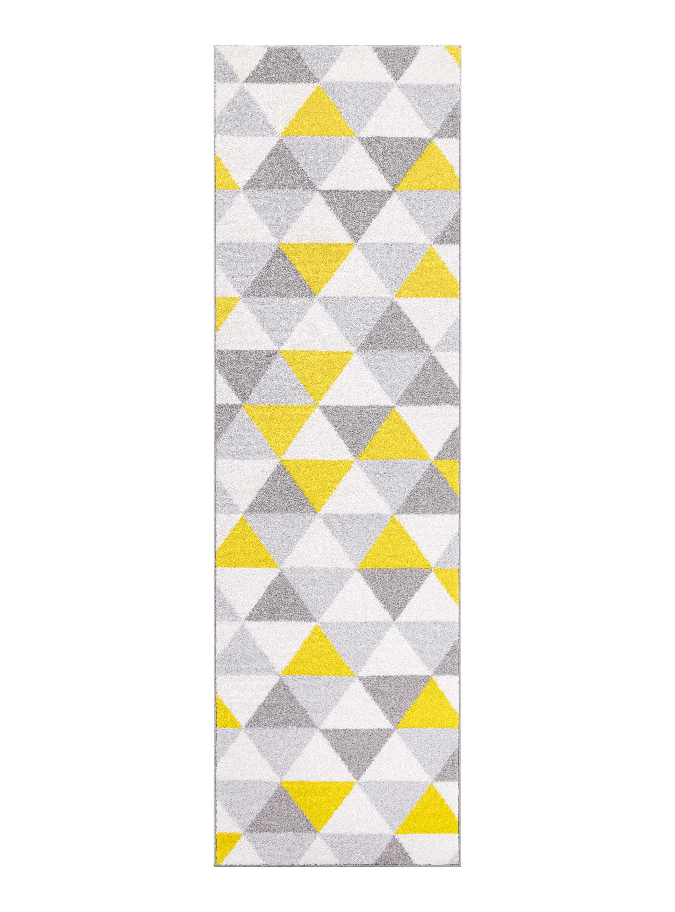 Alfombra Pasillo Florida Amarillo 70 x 230 cm-0